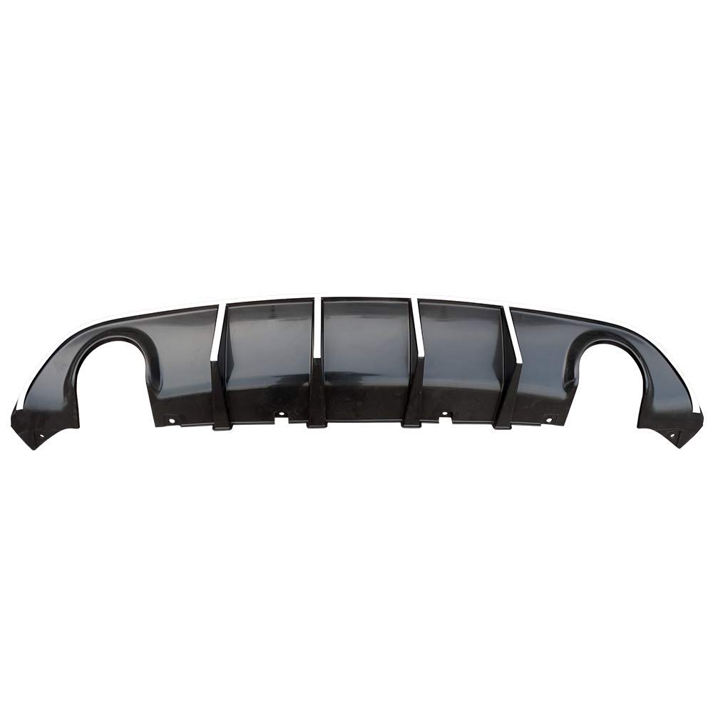 IKON MOTORSPORTS V3 Style Rear Diffuser with White Reflective Tape - Compatible with 2015-2023 Dodge Charger SRT | Aggressive Look & Enhanced Aerodynamics | Perfect for Car Enthusiasts & Street Racing