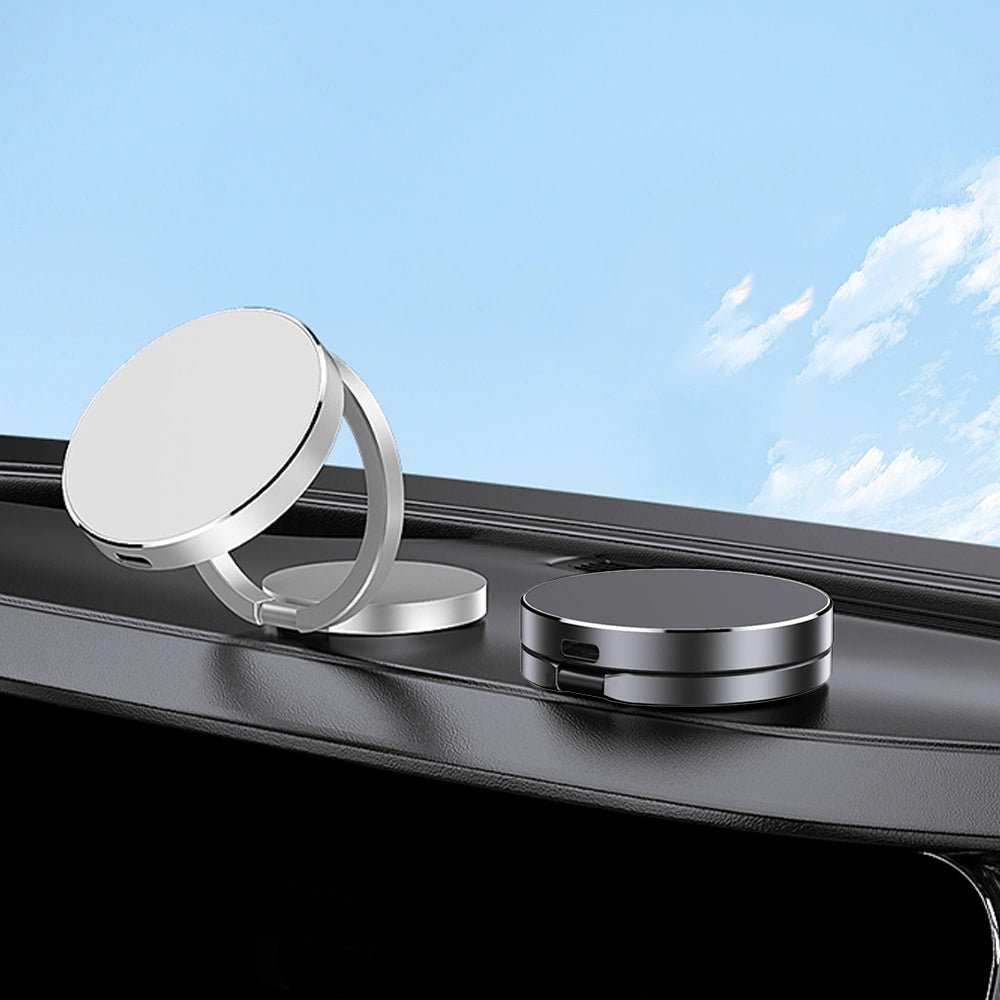 MagnetoDrive 360° Rotating MagSafe Wireless Car Charger Mount - Fast Charging Phone Holder for iPhone 14/13/12, Samsung Galaxy - Perfect for Commuting, Road Trips & Hands-Free Driving