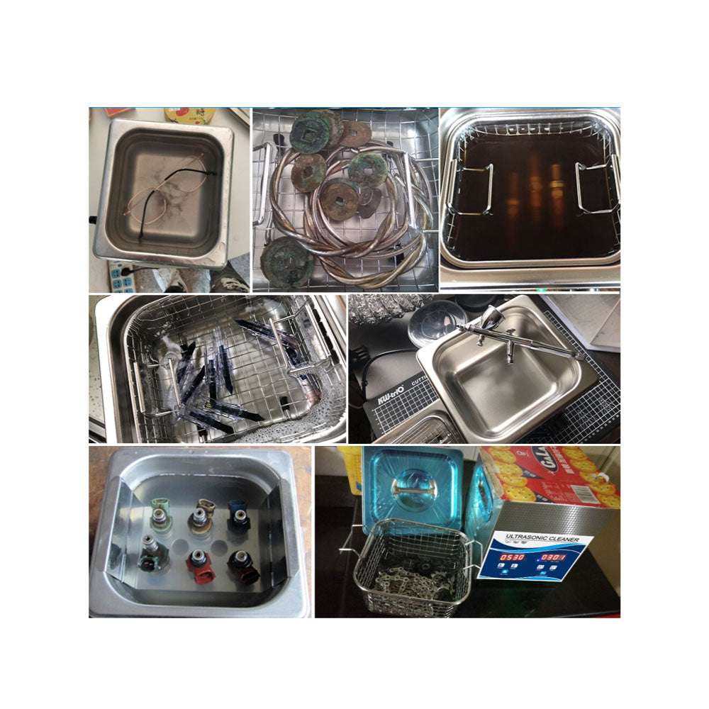 1.3L Digital Ultrasonic Cleaner for Jewelry, Glasses & Small Parts - Professional Ultrasonic Cleaning Machine with Degas Function for Home & Commercial Use
