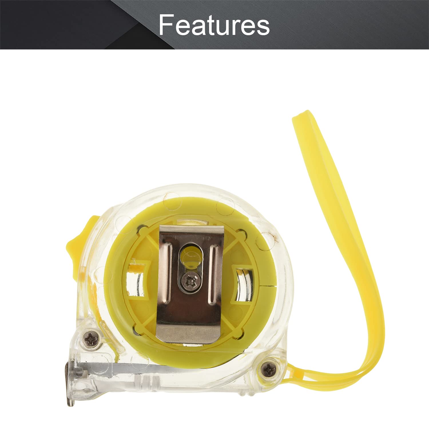 Utoolmart 3m/9.8ft Retractable Steel Tape Measure - Professional Metric Scale Measuring Tool with Durable Plastic Case (1Pc) - Perfect for Construction, DIY Projects & Home Improvement