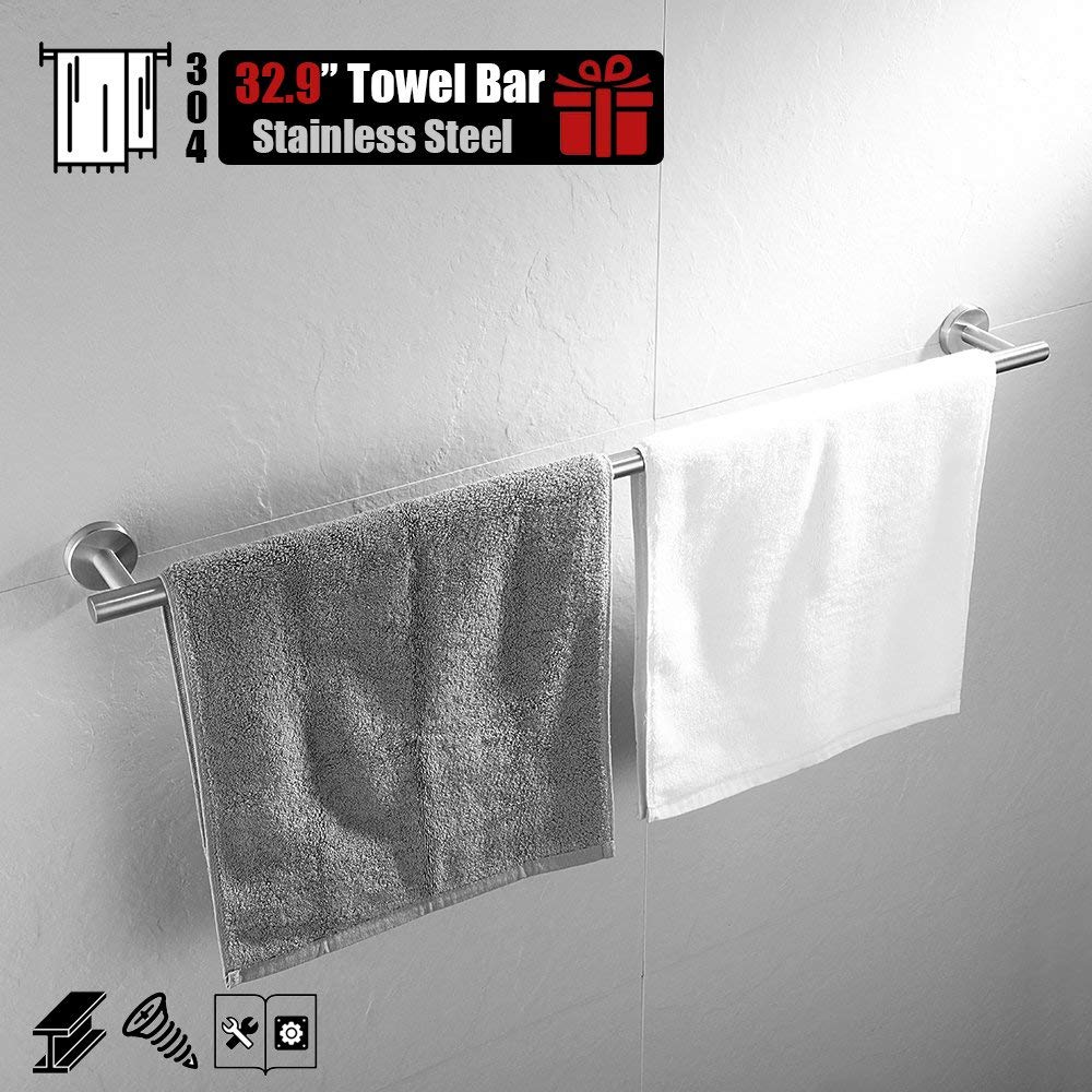 Stainless Steel Towel Ring Holder - 7 Inch Brushed Nickel Wall Mount Bathroom Accessory (TR160-BN) - Perfect for Modern Bathrooms & Powder Rooms