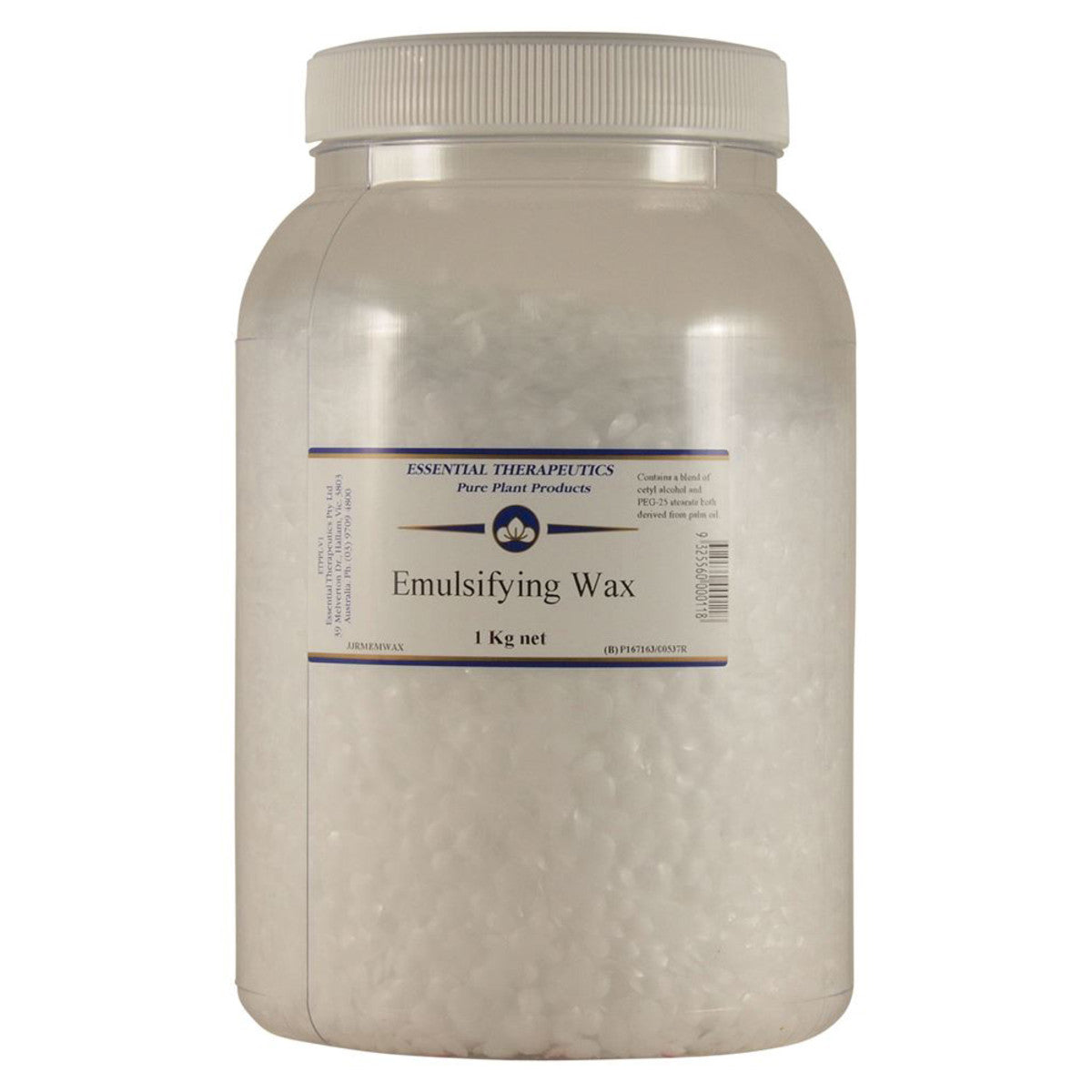 ESSENTIAL THERAPEUTICS Emulsifying Wax 1Kg (2.2 lbs) - Natural Cosmetic Ingredient for DIY Lotions, Creams & Balms - Perfect for Skincare & Haircare Products