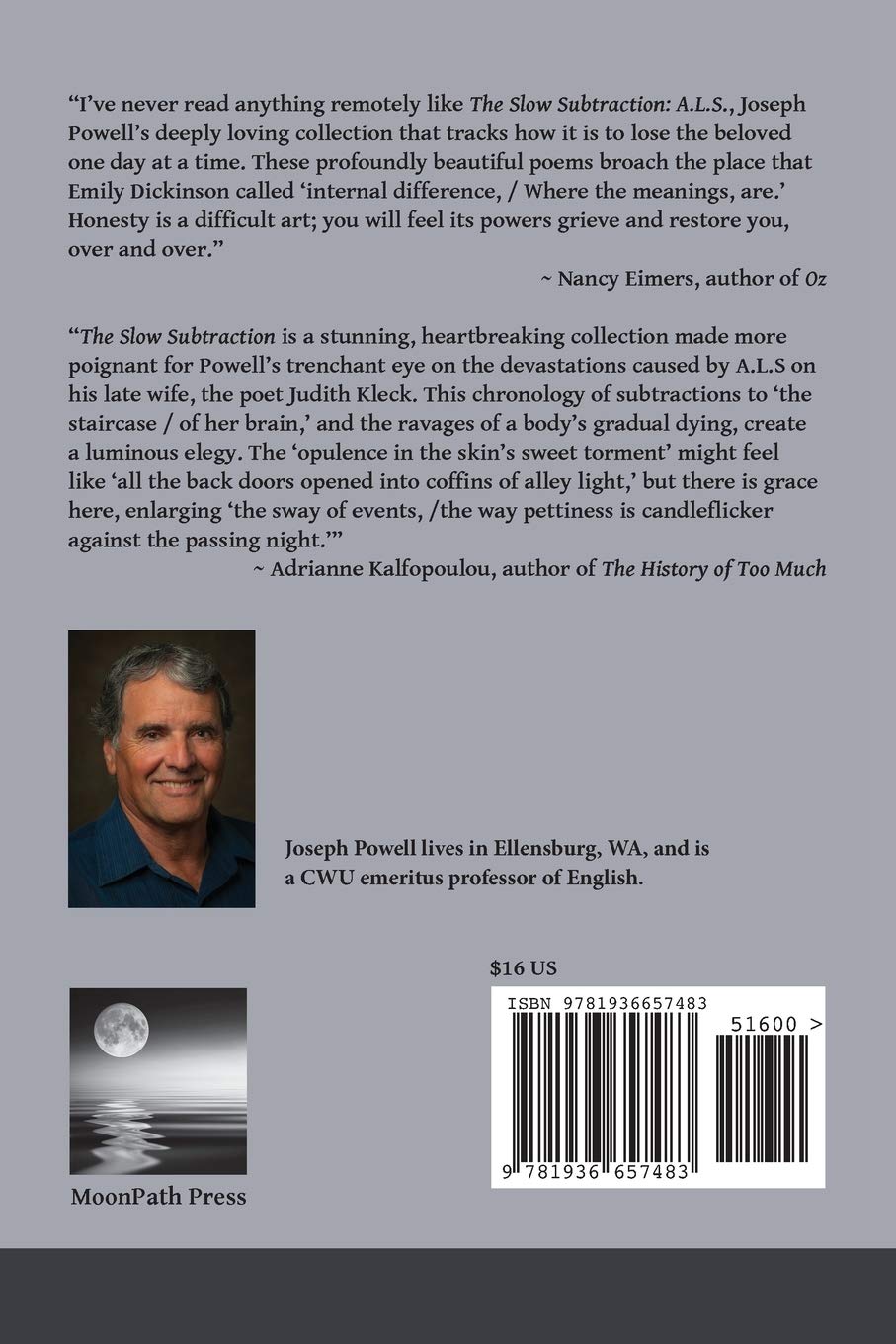 The Slow Subtraction: A.L.S. - A Powerful Novel About Life & Loss | Inspiring Book for Book Clubs & Thoughtful Readers
