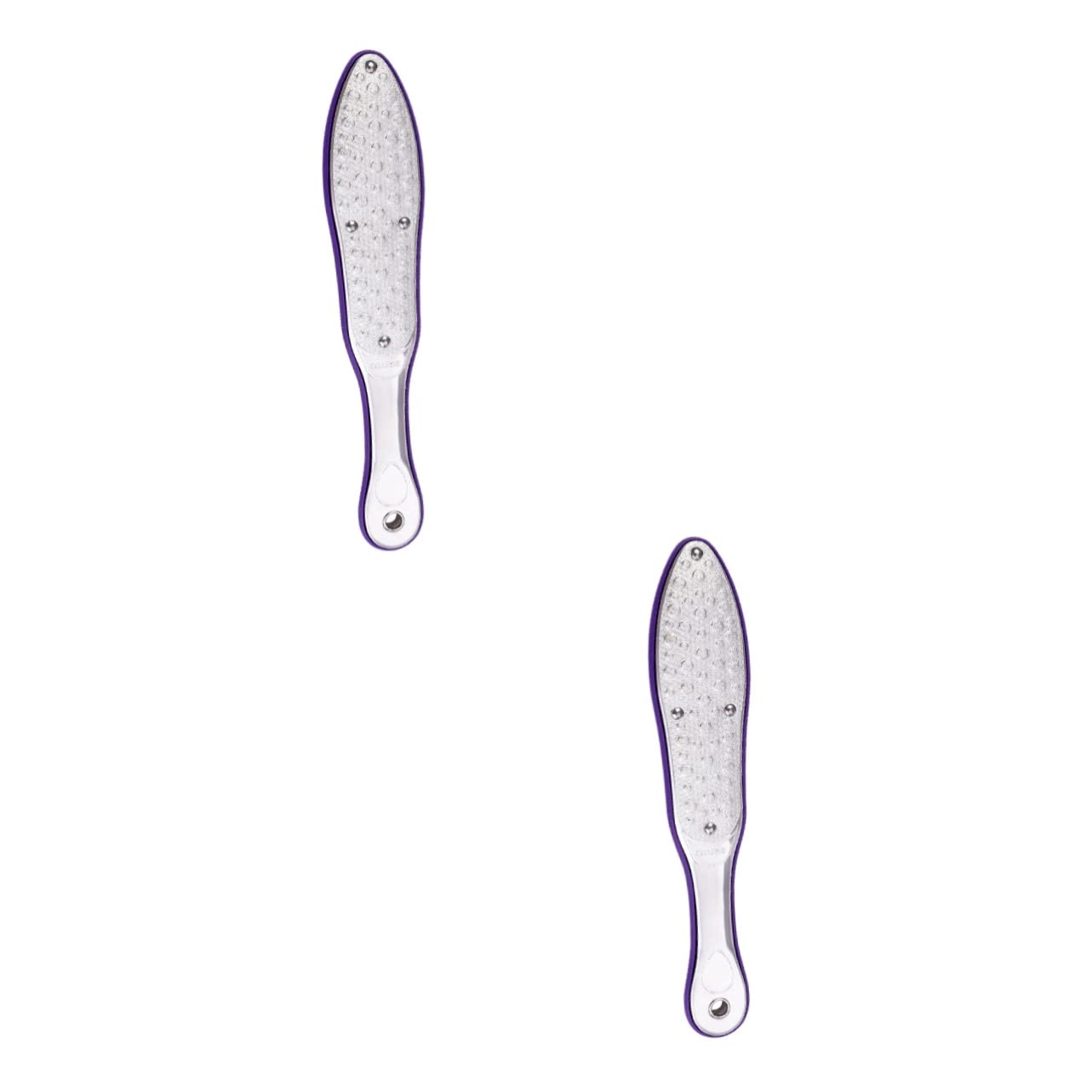 DOITOOL 2-Pack Stainless Steel Foot File & Callus Remover - Professional Pedicure Tool for Dead Skin Removal, Foot Care & Smooth Heels - Perfect for Home Spa, Salon & DIY Pedicure (Silver)