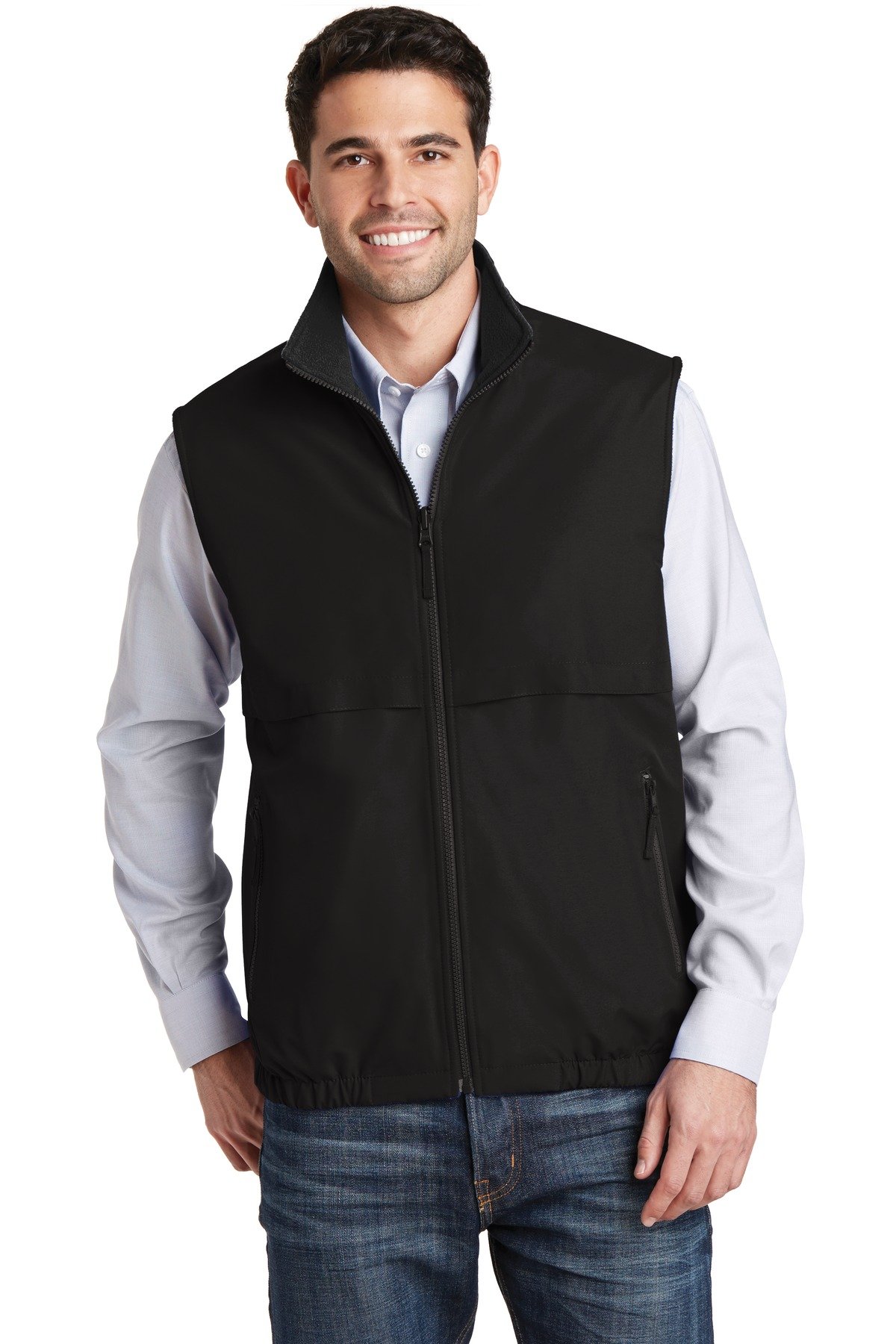 Port Authority Reversible Charger Vest for Men & Women - Lightweight Fleece Lined Jacket with USB Charging Port - Perfect for Outdoor Activities, Work & Travel