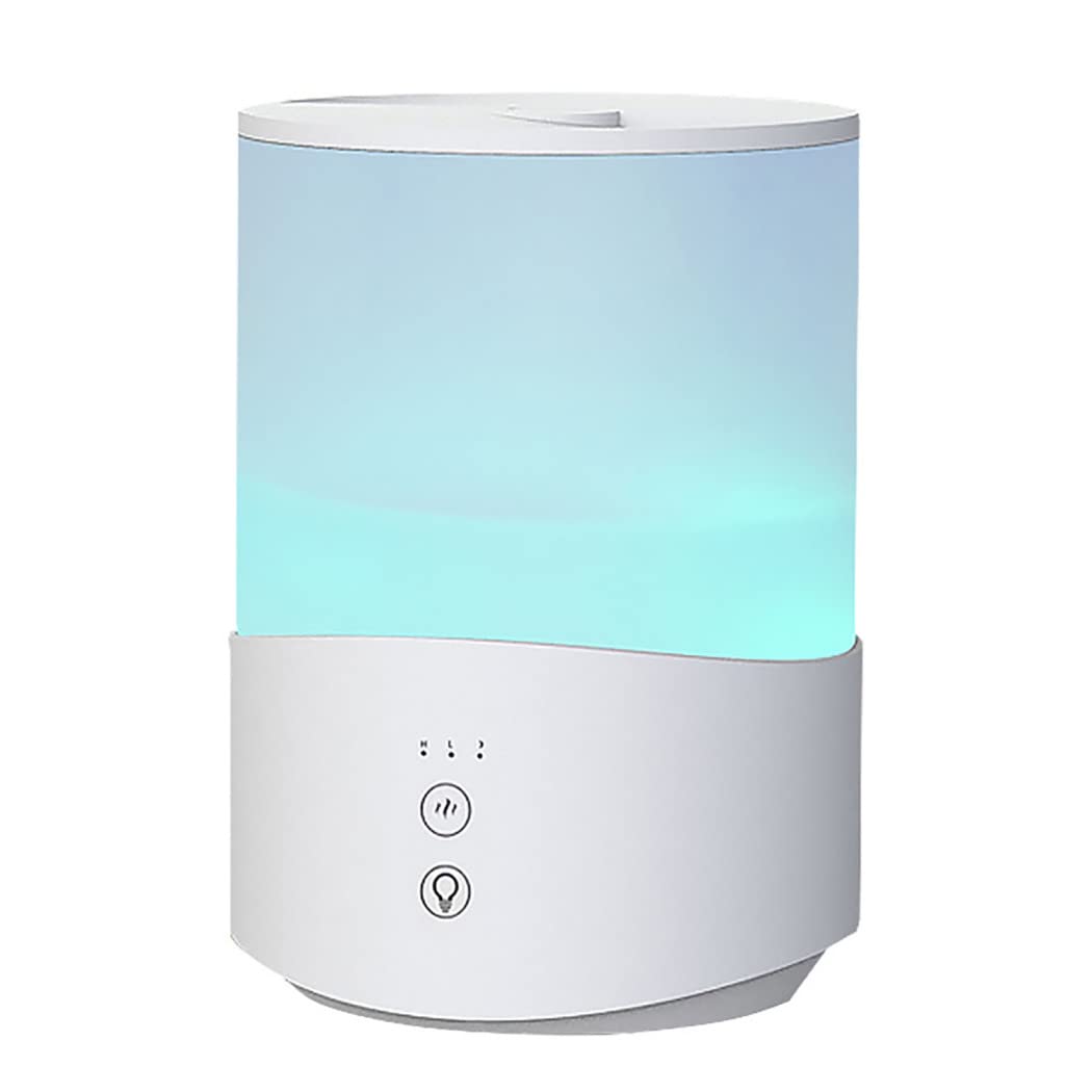 HTDD 2.5L Large Capacity Cool Mist Humidifier with 7-Color Night Light & Essential Oil Diffuser - 30H Runtime, Quiet Operation, Auto Shut Off - Perfect for Bedroom, Nursery, Office & Dry Climate Homes