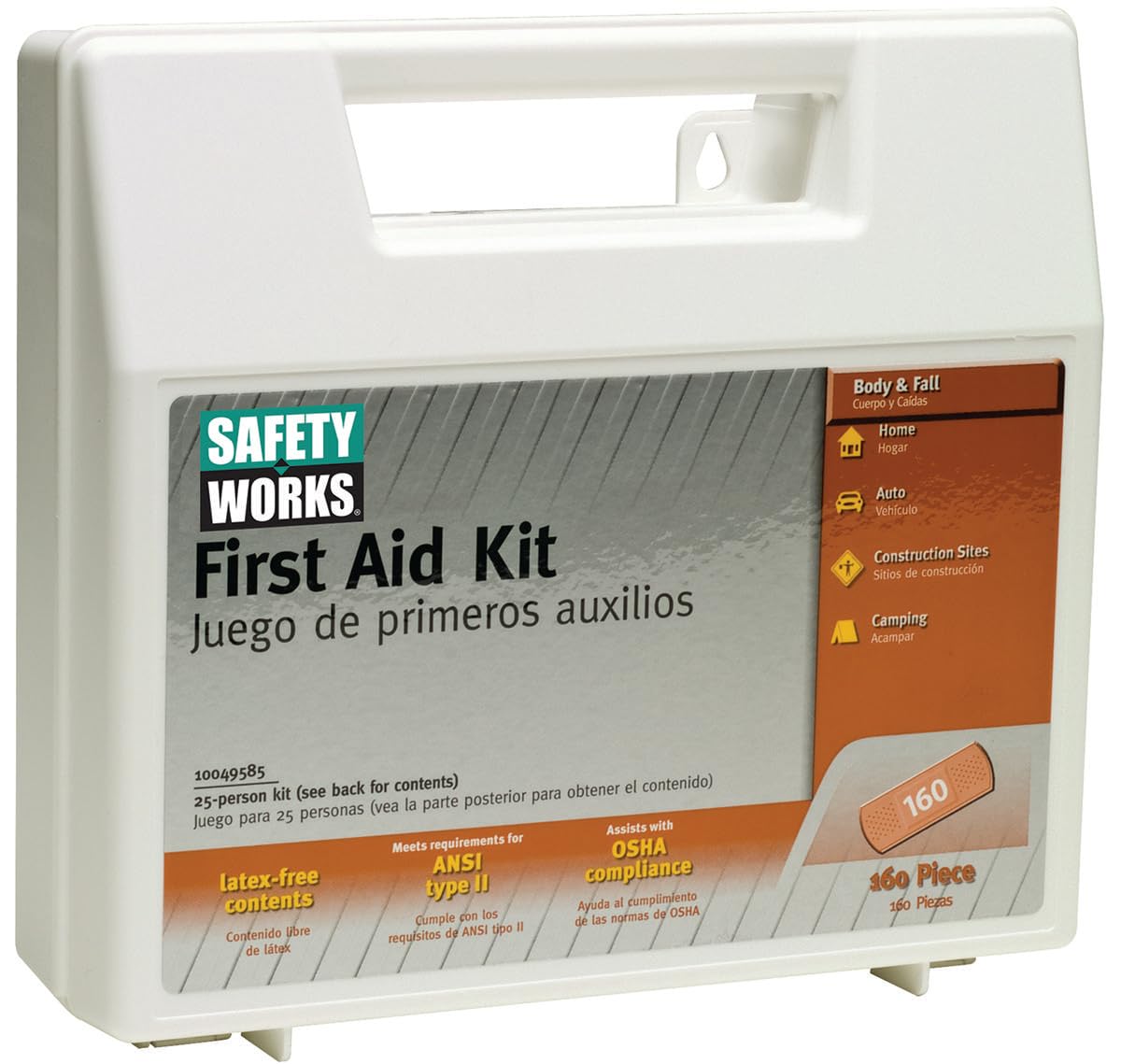 Safety Works 160-Piece First Aid Kit #10049585 – Essential for Home, Office, Car & Outdoor Emergency Preparedness