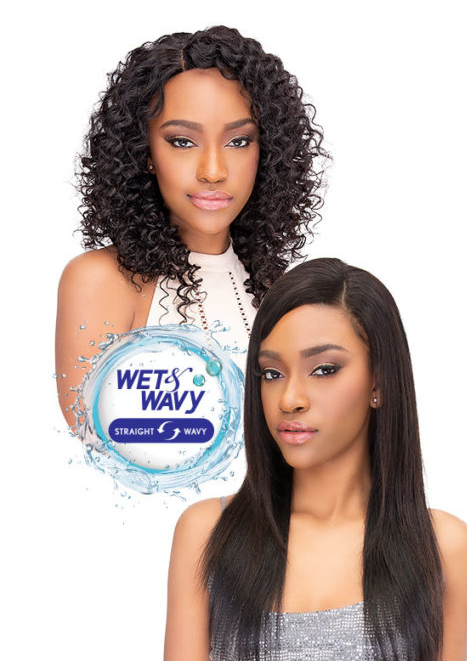 AQUA TRESS DEEP WAVE WET & WAVY 3-Pack Natural Human Hair Bundles for Black Women - Perfect for Braiding, Weaving & Protective Styling