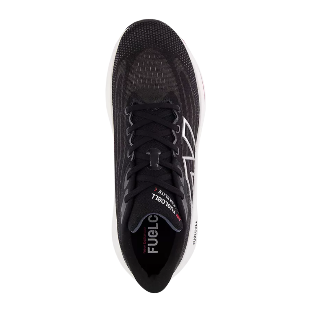 Men's FuelCell Walker Elite Running Shoes - Black with Team Red & Silver (D Width) for Walking, Jogging & Athletic Performance