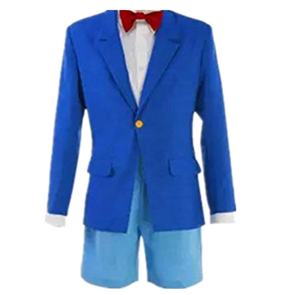Detective Conan Cosplay Costume Set for Kids & Adults - Coat, Shorts, Tie & Shirt - Perfect for Halloween, Anime Conventions & Themed Parties