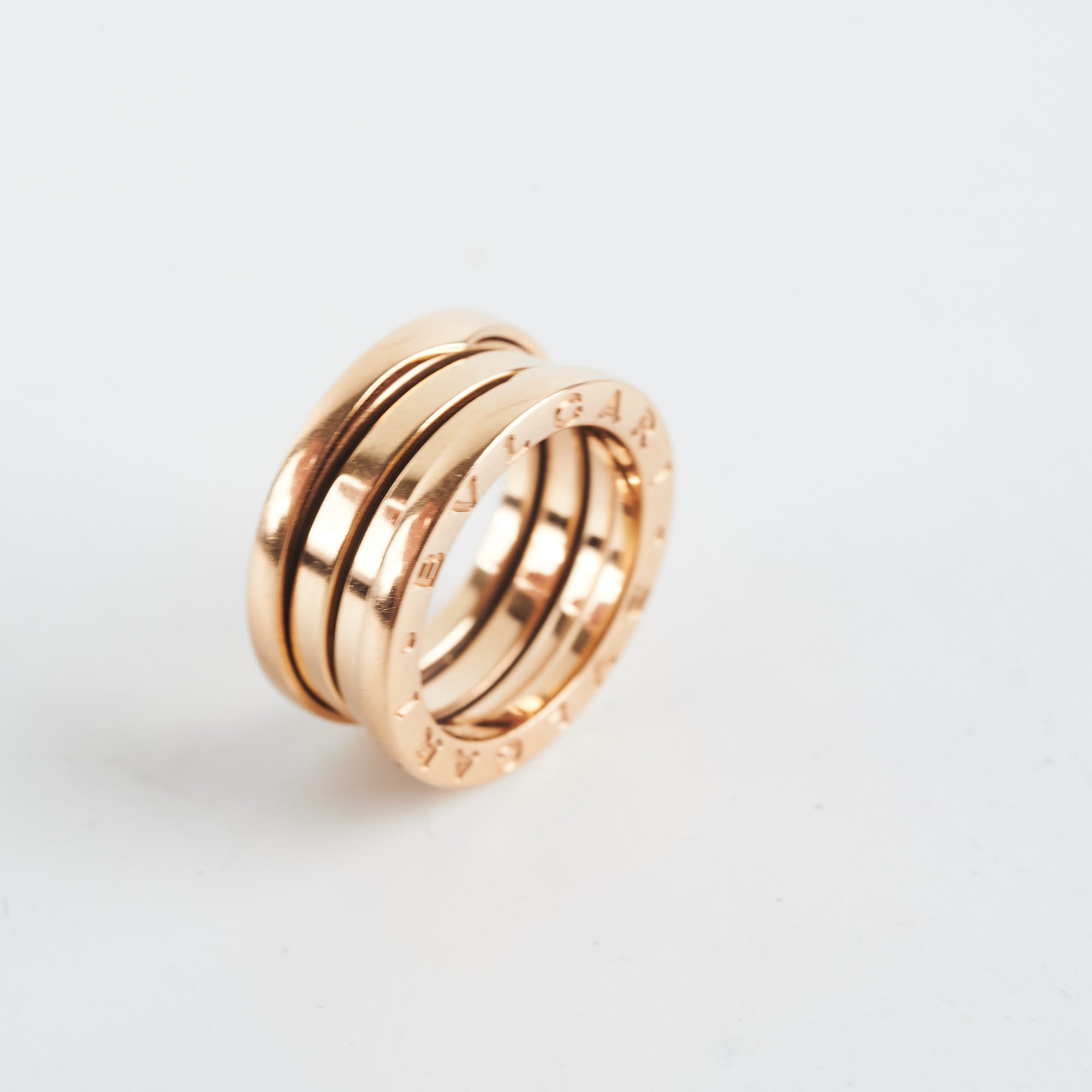 Bvlgari B Zero 1 Ring - 18K Gold or Sterling Silver Luxury Band Ring for Women & Men - Size 49 (US 5.25) - Perfect for Weddings, Anniversaries & Special Occasions