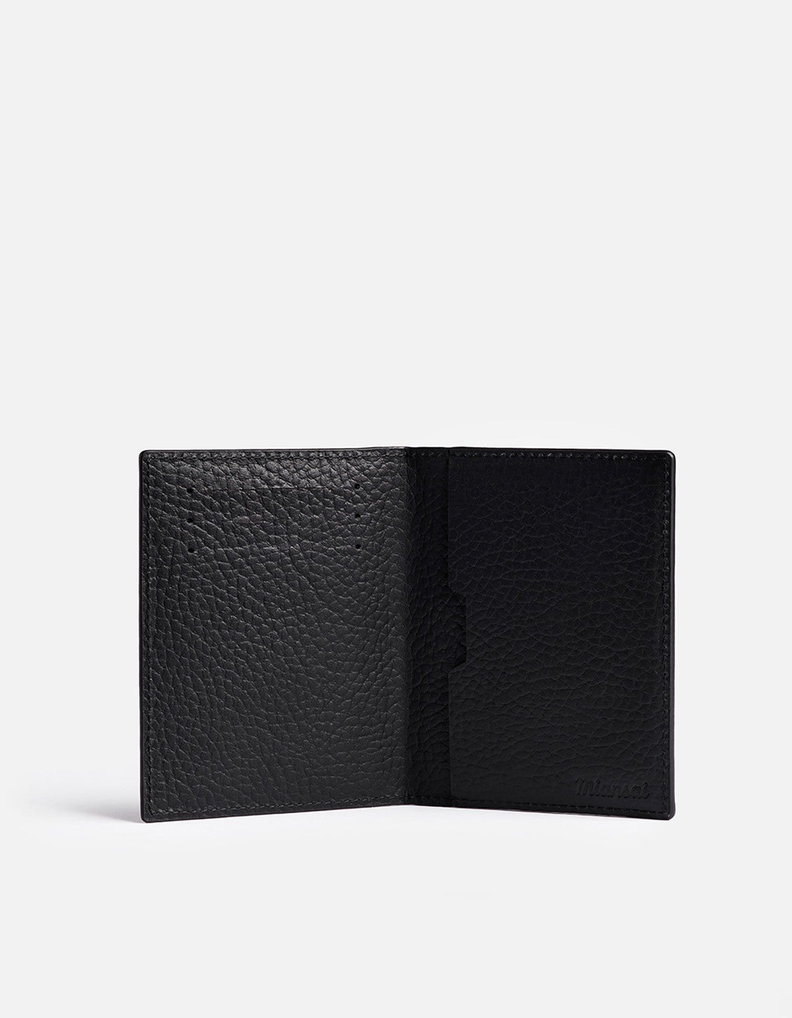 Premium Vertical Wallet for Men - Textured Black Leather RFID Blocking Slim Bifold - Perfect for Everyday Carry, Travel & Business