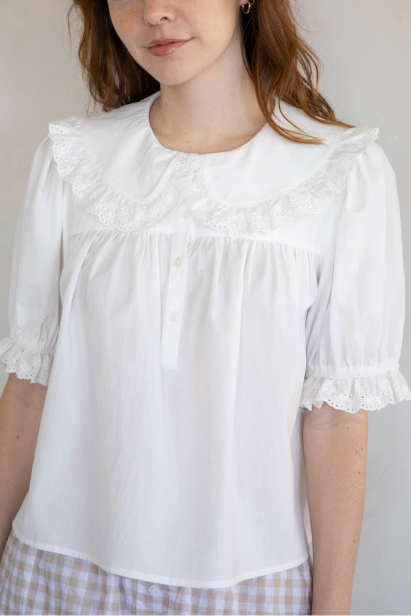The Imogen Blouse - Women's Elegant Floral Print Tops for Work, Date Night & Special Occasions | Breathable & Comfortable Blouse for Office Wear & Evening Events