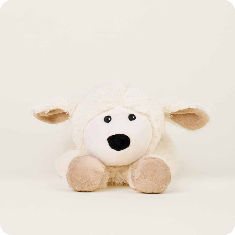 Cozy Laying Down Sheep Plush Warmies - Soft & Cuddly Stuffed Animal for Kids & Adults - Perfect for Relaxation, Stress Relief, and Bedtime Comfort