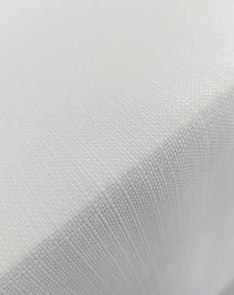 Premium White Tablecloth 70x118 Inches - Elegant Dining Table Cover for Weddings, Restaurants & Formal Events