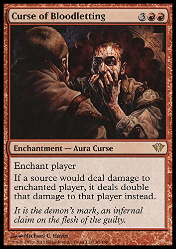 Magic: The Gathering Singles - Curse of Bloodletting (85) Dark Ascension DKA, Red MTG Card - Perfect for Commander Decks & Vampire Tribal Strategies