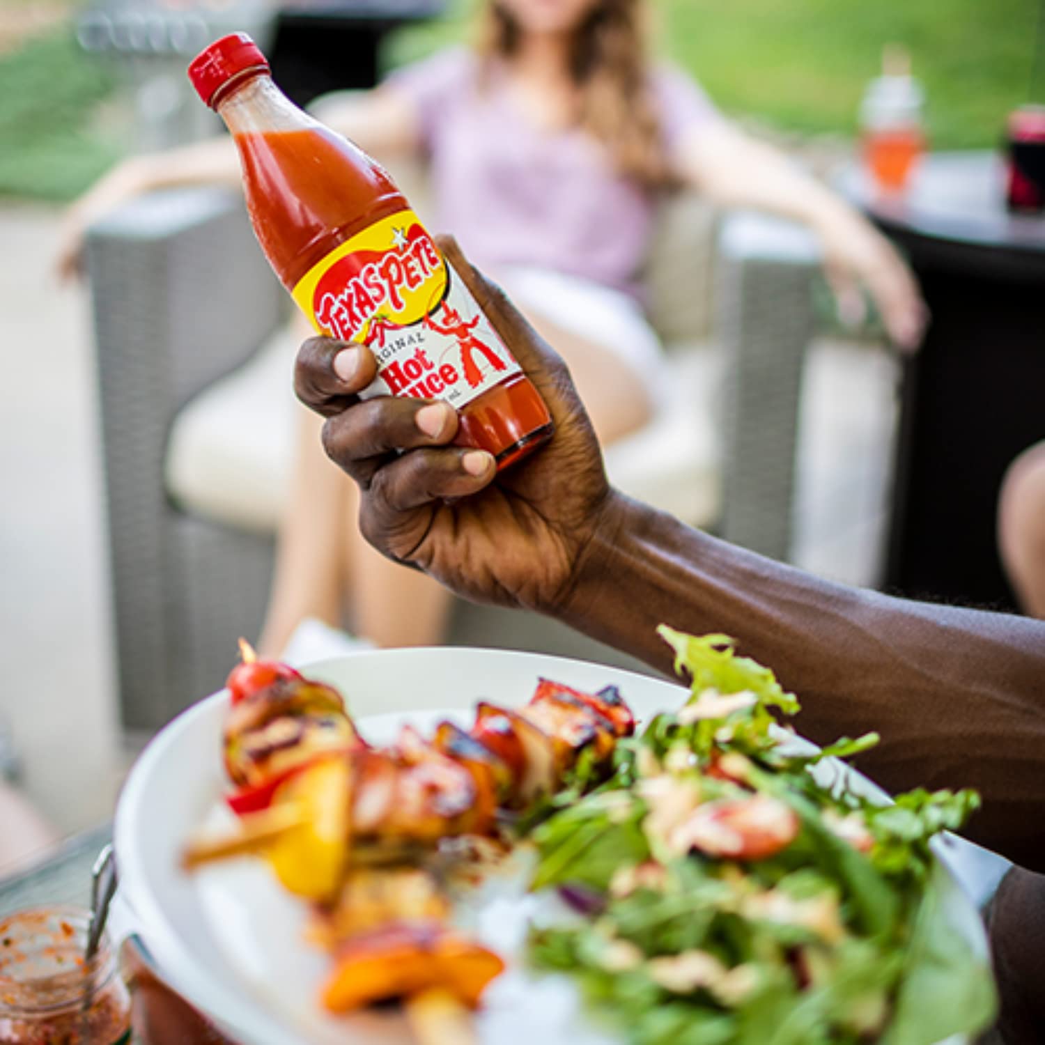 Texas Pete Original Hot Sauce 6 oz. (Pack of 2) - Spicy Flavor for Wings, Tacos, Burgers & BBQ - Hot Chili Pepper Sauce for Cooking & Grilling