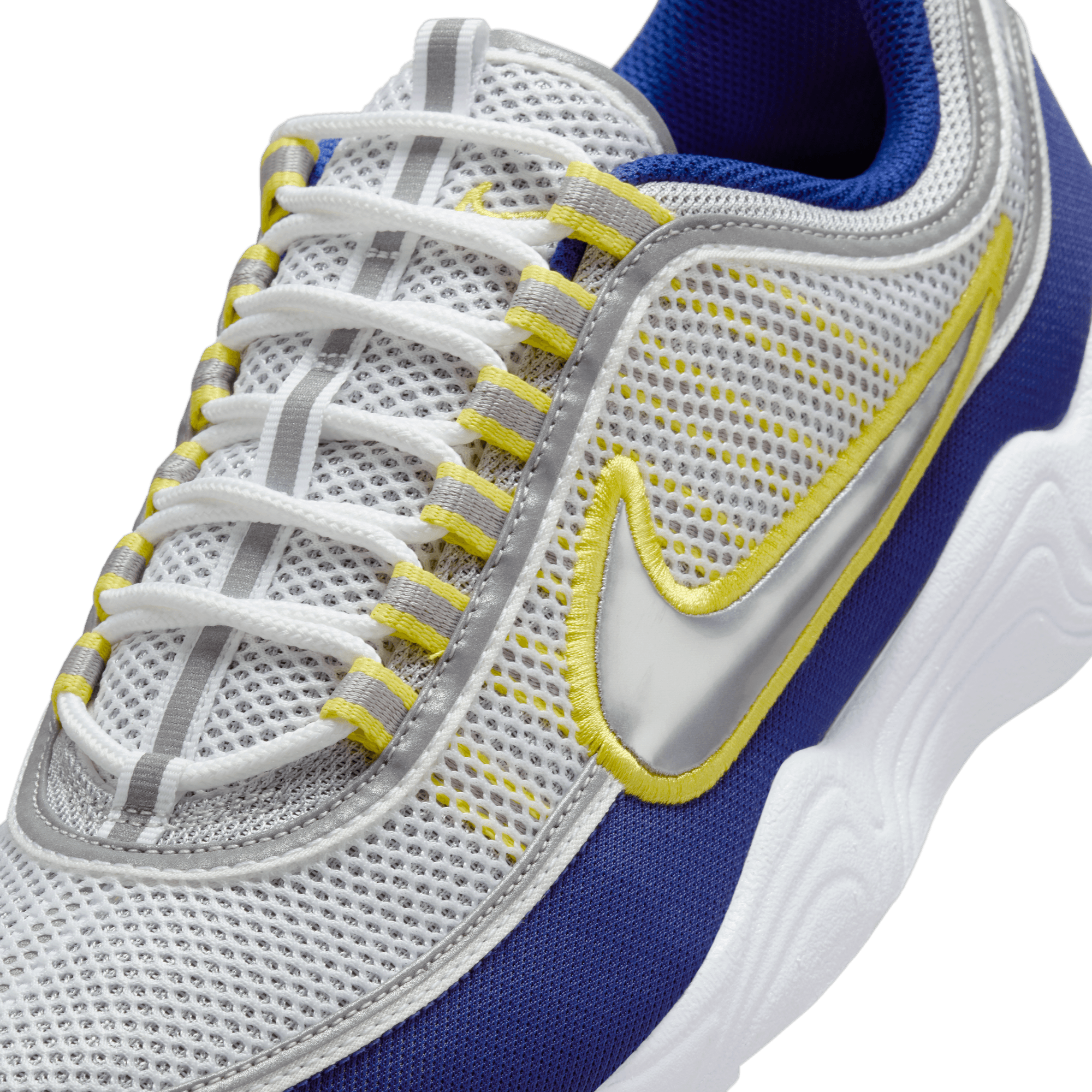 Nike Air Zoom Spiridon Running Shoes - Deep Royal Blue / Metallic Silver - Lightweight Cushioned Sneakers for Men's Jogging & Gym Workouts
