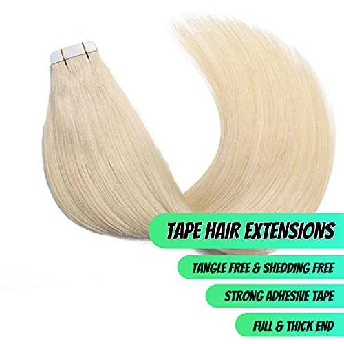20 Pcs 50 Grams Tape in Human Hair Extensions - Remy Hair for Natural Look & Volume - Perfect for Daily Wear, Parties & Special Occasions