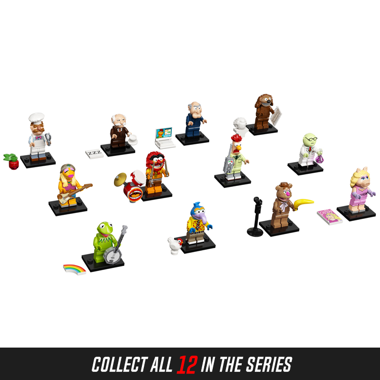 LEGO Collectible Minifigures Statler (10 of 12) from The Muppets Series - Perfect for Disney Fans, Toy Collectors and Display Shelf Decor