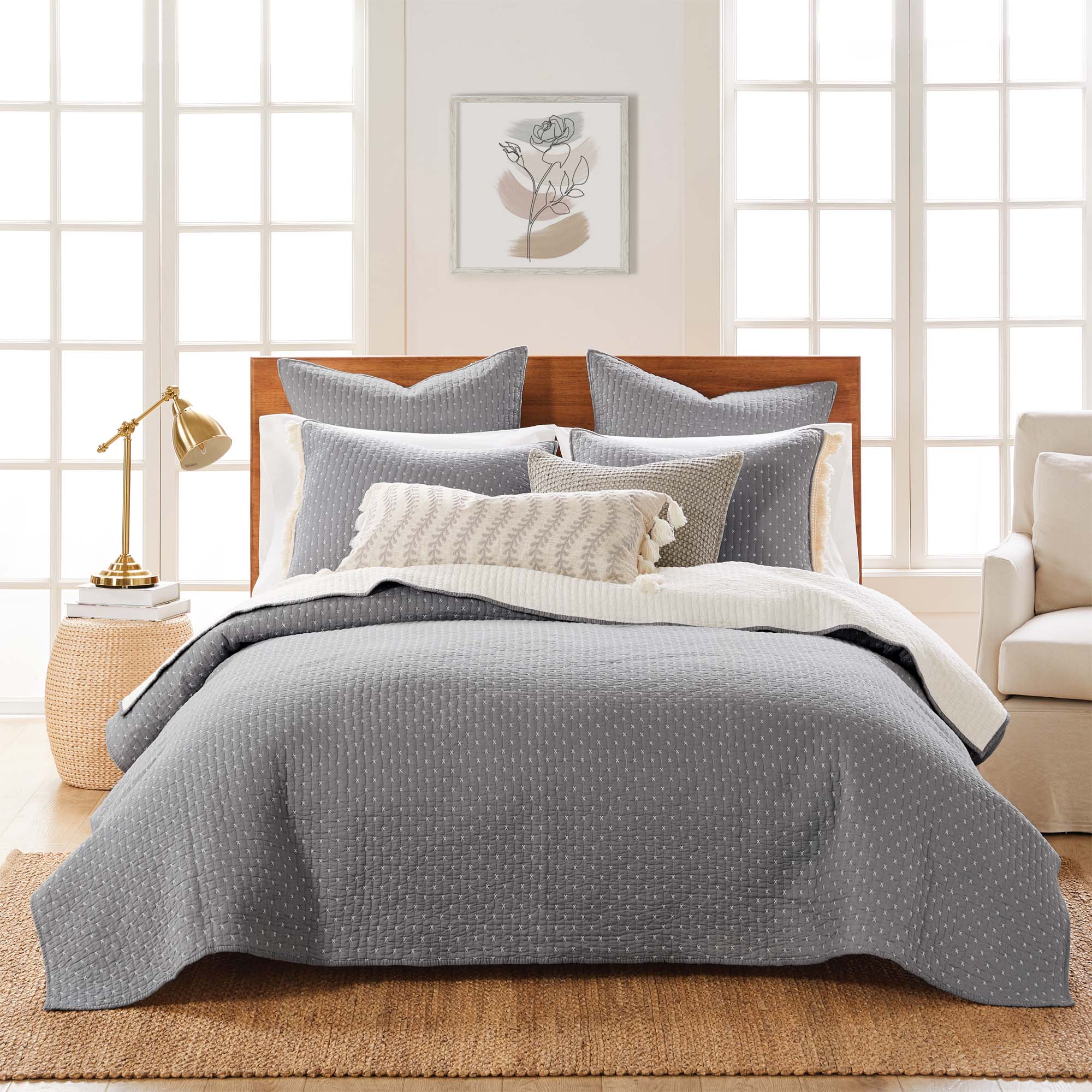 Premium Cross Stitch Quilt Set Kit for Beginners & Adults - Complete DIY Embroidery Supplies with Patterns, Needles & Thread - Perfect for Home Decor, Gifts & Craft Projects