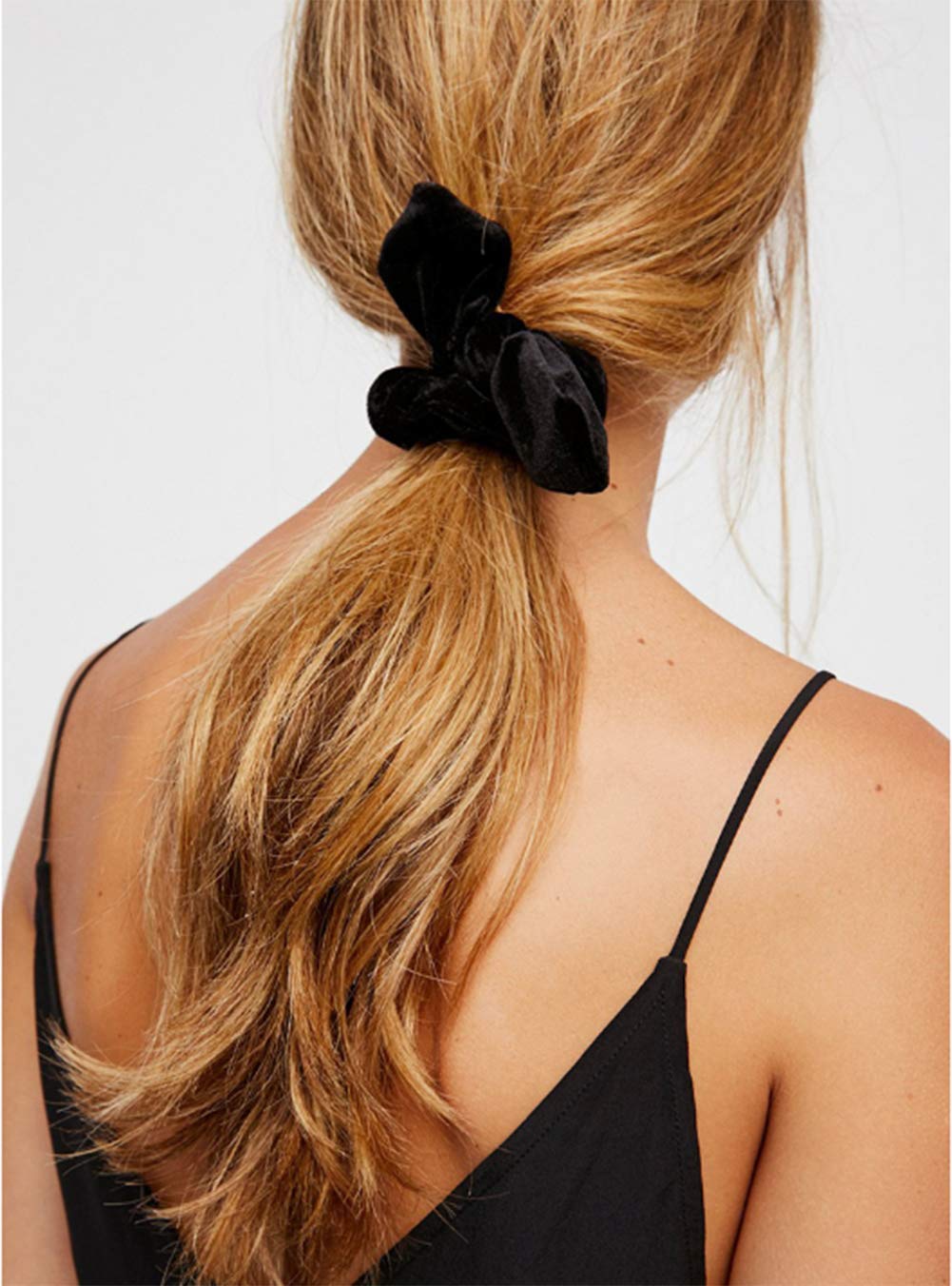 AKOAK 12 Pack Soft Velvet Bunny Ear Headbands - Stretchable Elastic Hair Bands for Women & Girls - 12 Color Hair Accessories for Parties, Cosplay, and Daily Wear