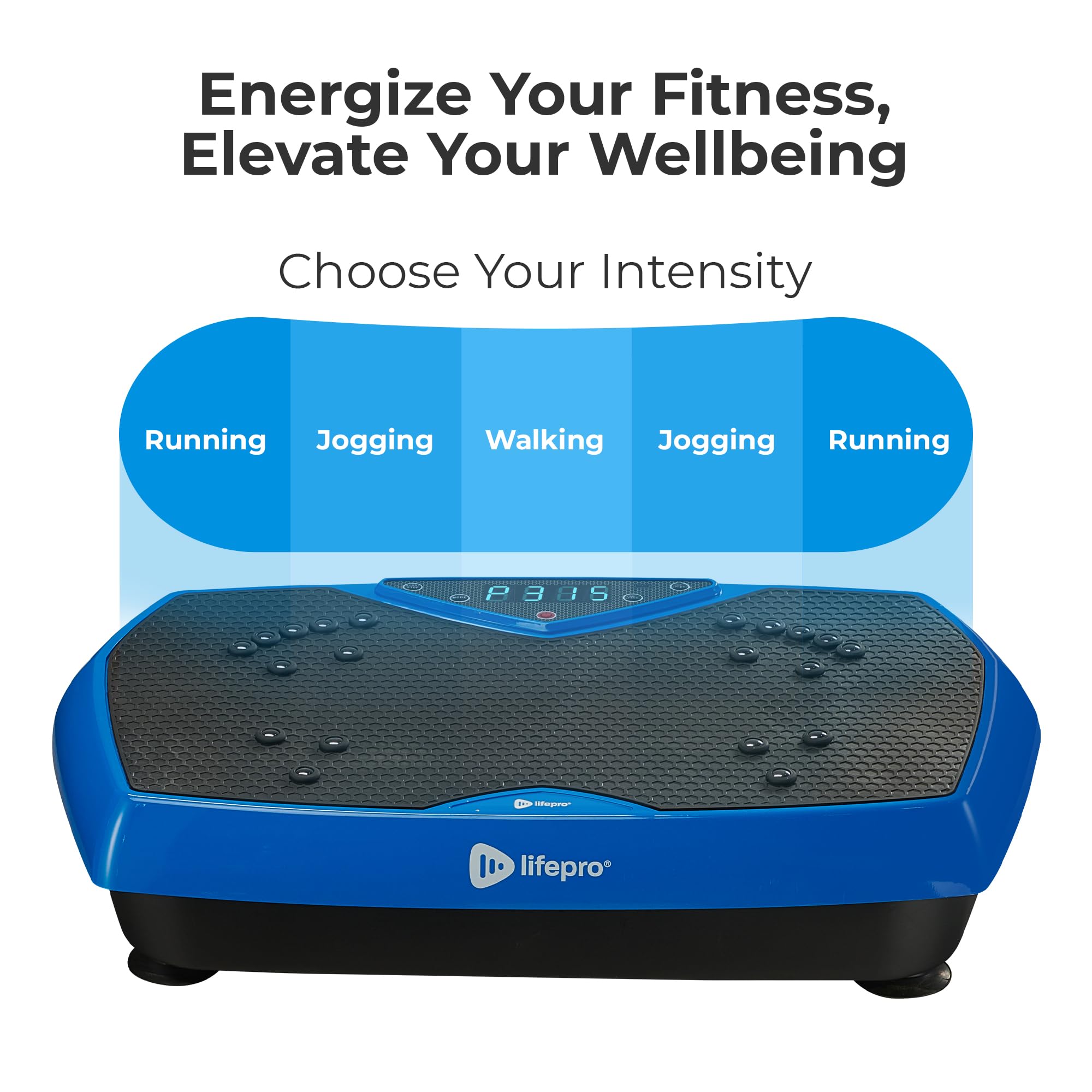 Lifepro Vibration Plate Exercise Machine with Magnetic Acupoints - Full Body Vibration Platform for Weight Loss, Muscle Toning & Lymphatic Drainage - Portable Home Gym Equipment for Beginners, Recovery & Fitness - Perfect for Home Workouts, Physical Therapy & Relaxation