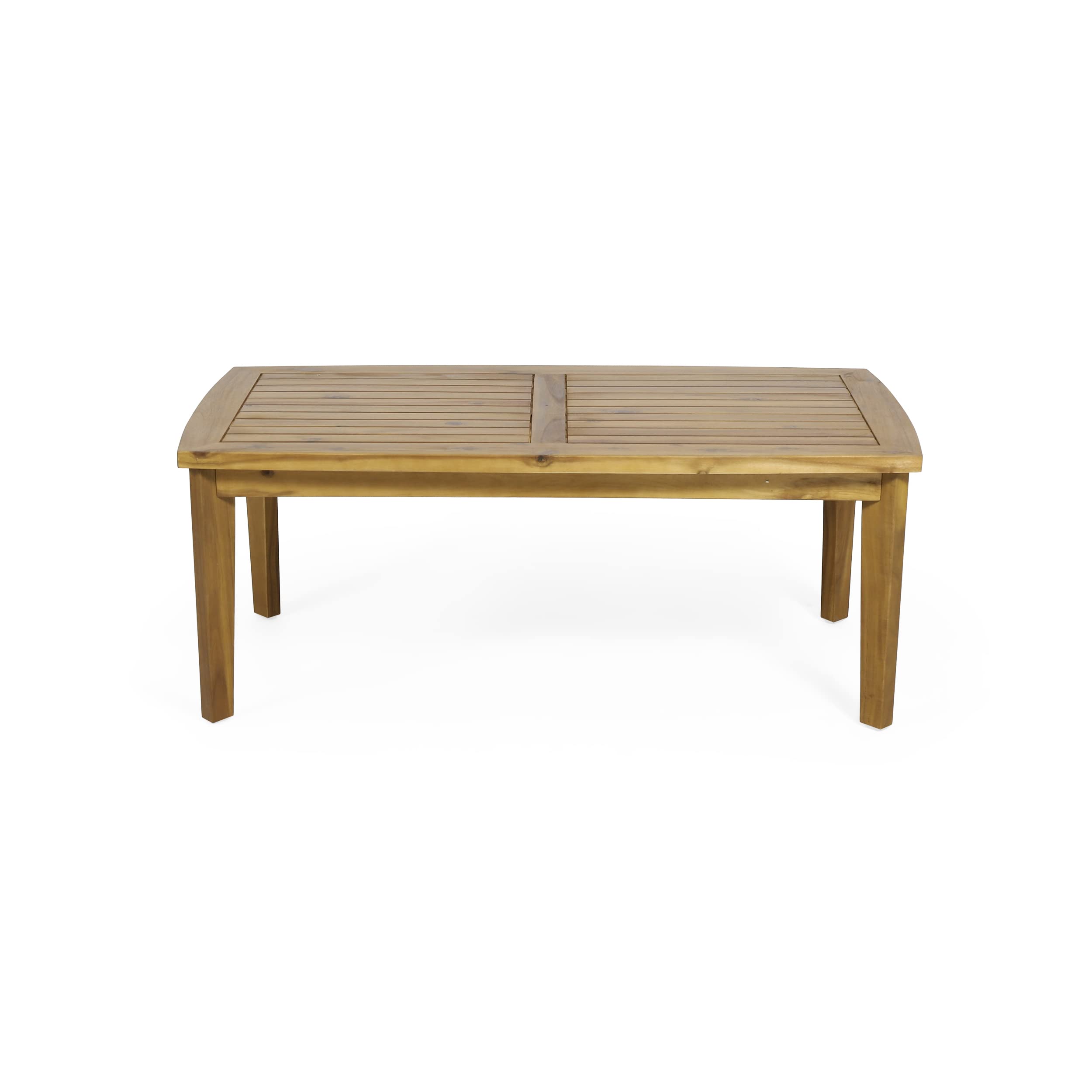 Christopher Knight Home 318122 Teak Solano Coffee Table - Modern Living Room Centerpiece for Home Decor & Entertaining