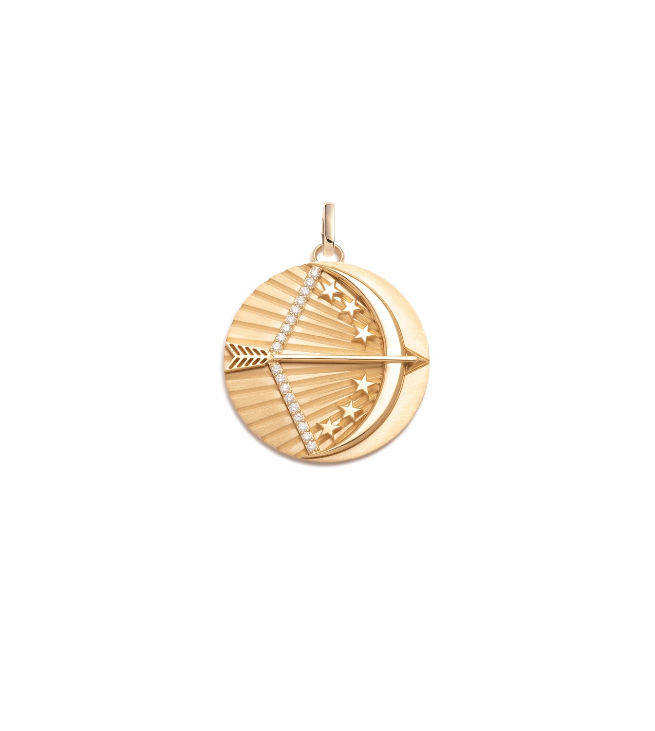 Arrow Dream: Stylish Oversized Medallion Necklace with Annex Link Chain - Perfect for Casual Wear, Parties & Special Occasions