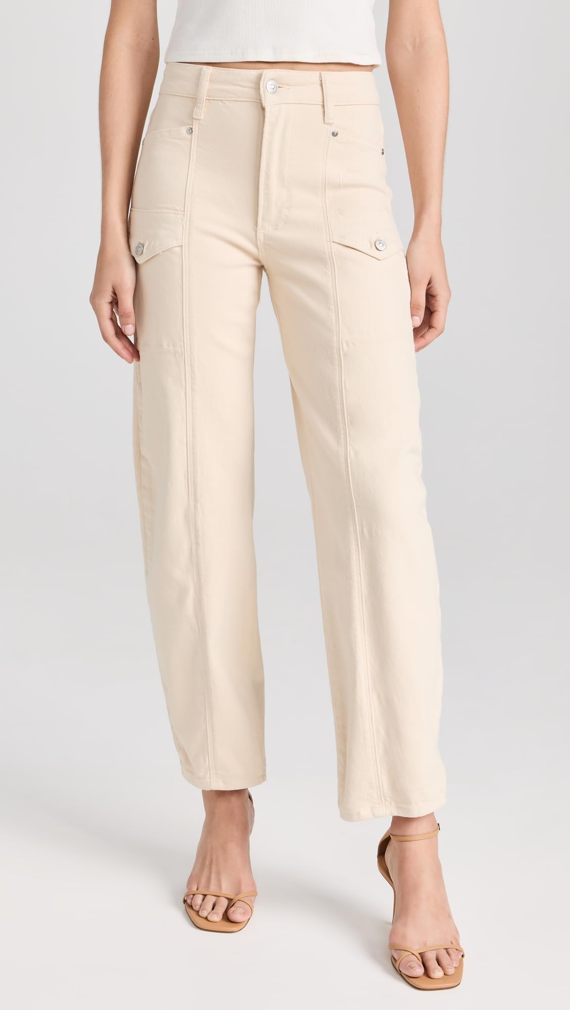 PAIGE Women's Alexis Cargo Jeans - High Waisted Stretch Denim Pants for Casual & Streetwear Outfits | Perfect for Everyday Wear, Date Nights & Weekend Adventures