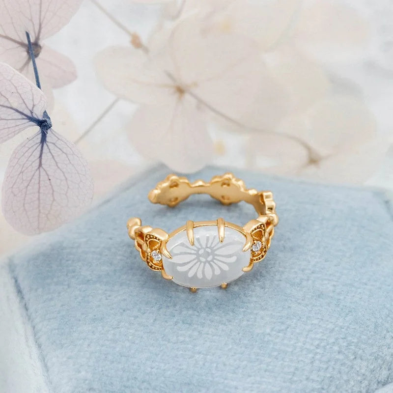 Elegant Clear Quartz Flower CZ Ear Clip Ear Cuff for Women | Dainty Boho Jewelry for Everyday Wear & Special Occasions | Perfect Gift for Bridesmaids, Birthday & Anniversary