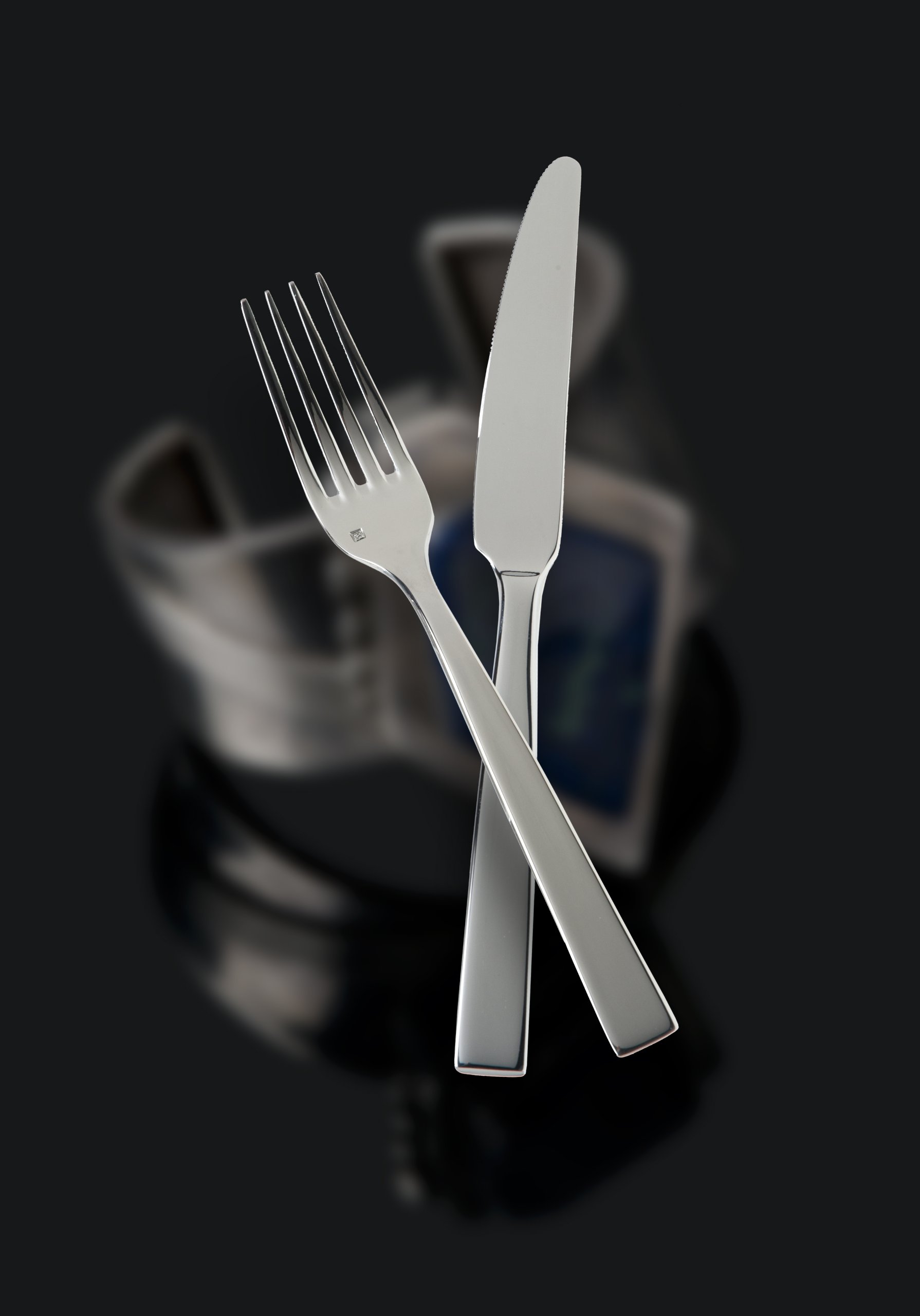 Premium Fortessa Spada 18/10 Stainless Steel Flatware Forks - Set of 12 Elegant Dinner Forks for Fine Dining, Restaurants & Home Entertaining
