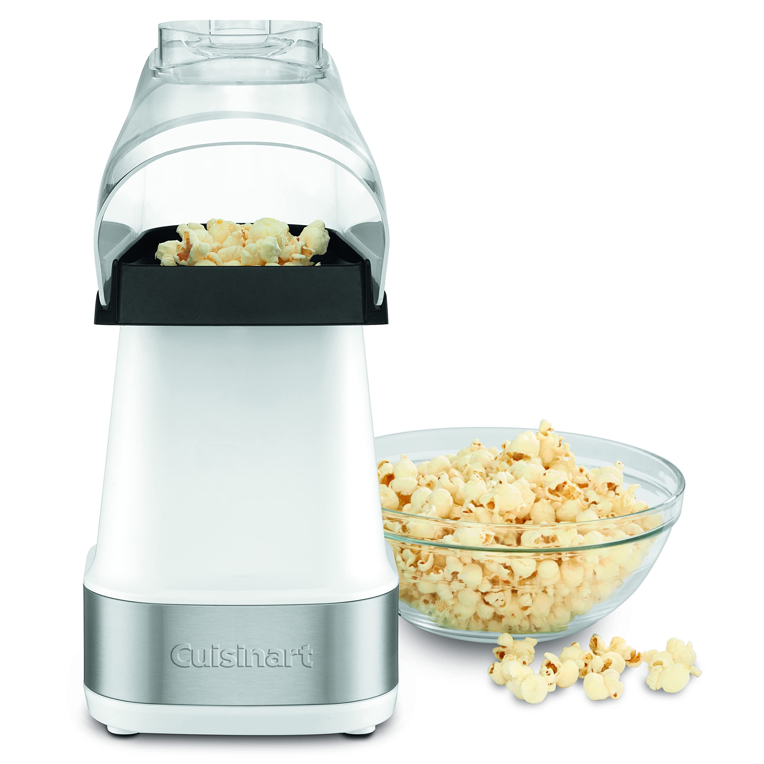 Cuisinart CPM-150W White Hot Air Popcorn Maker - Healthy, Fast & Easy Popcorn Machine for Movie Nights, Parties & Family Snacks