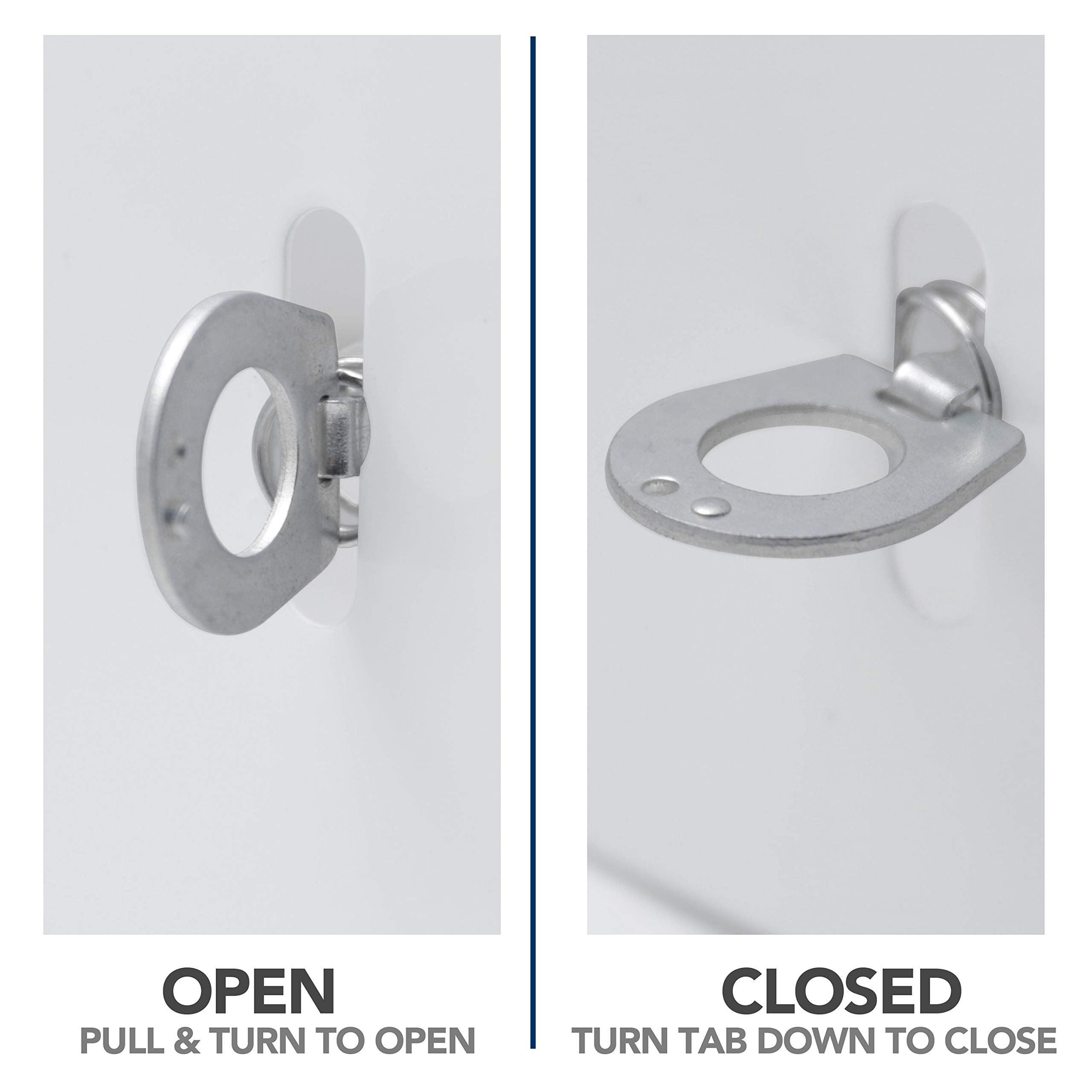 Stainless Steel RV Water Heater Twist Cam Lock Fastener - 2 Pack for Secure Access & Easy Installation | Perfect for RV, Camper & Trailer Maintenance