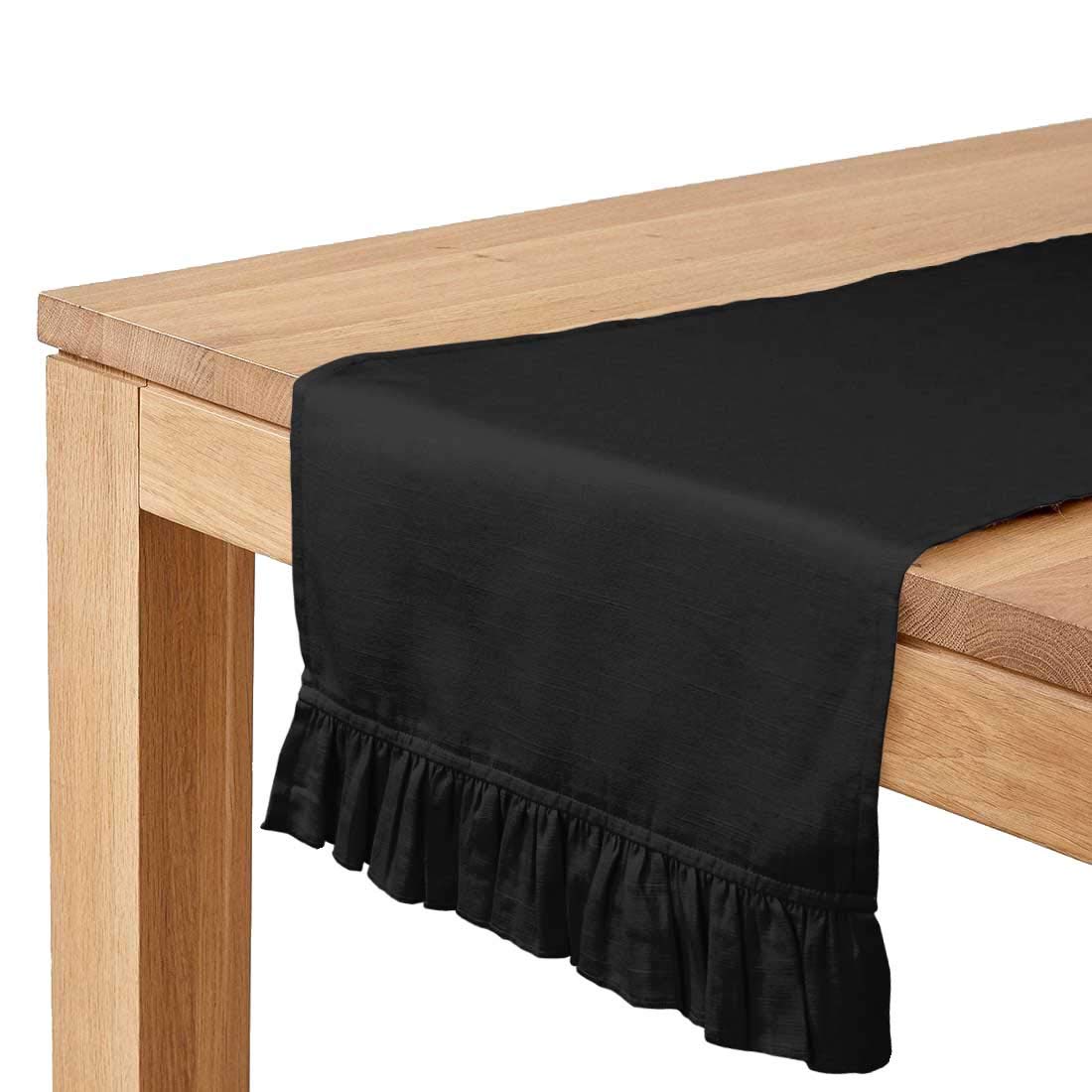 Vargottam Black Table Runner 14x36
