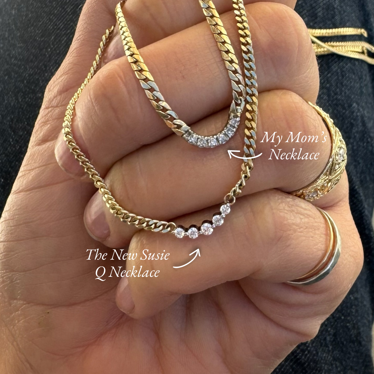 10k Gold Susie Q Necklace - Elegant & Dainty Jewelry for Women | Perfect for Everyday Wear, Date Nights & Special Occasions