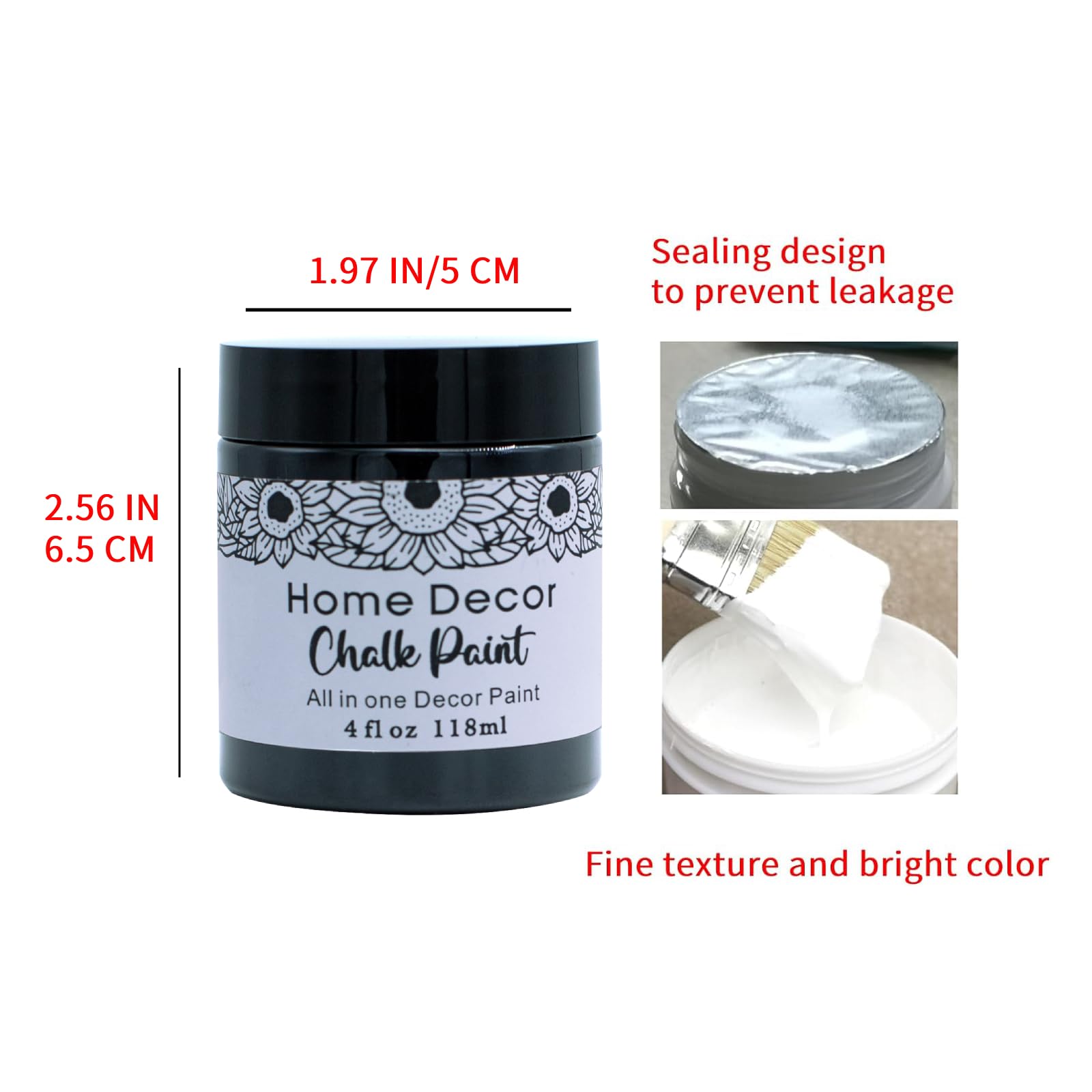 DGAGA Red Chalk Paint for Furniture - Premium Chalk Finish Paint for Wood, Cabinets & DIY Home Decor | No Sanding Required | Perfect for Tables, Laminate & Interior House Projects | Ideal for Upcycling, Crafting & Chalkboard Painting