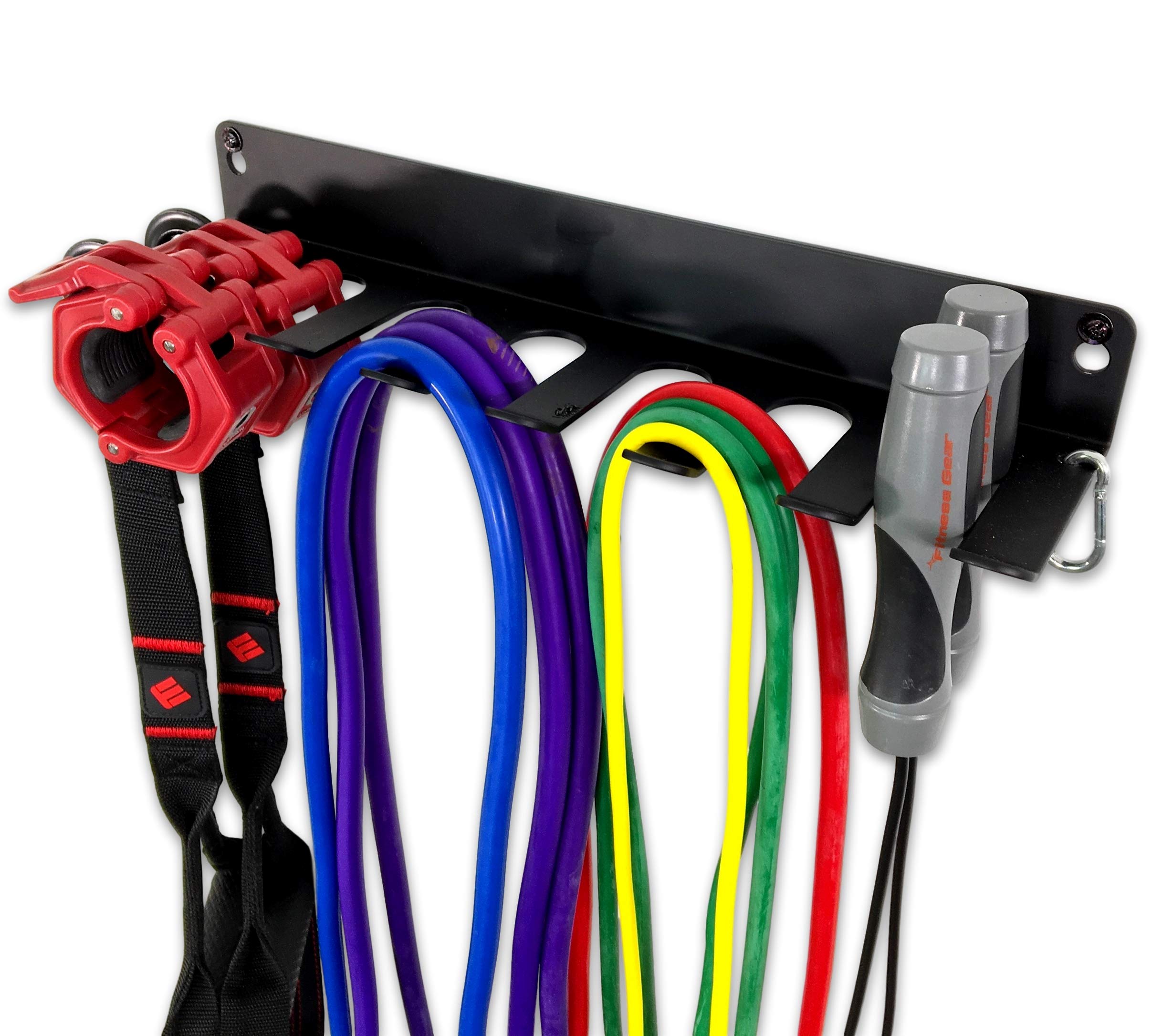 StoreYourBoard Heavy Duty Wall Mount Gym Equipment Organizer - Metal Storage Rack for Workout Bands, Jump Ropes, Yoga Mats & Foam Rollers | Perfect for Home Gym, Garage Fitness Equipment Organization & Small Space Workout Storage