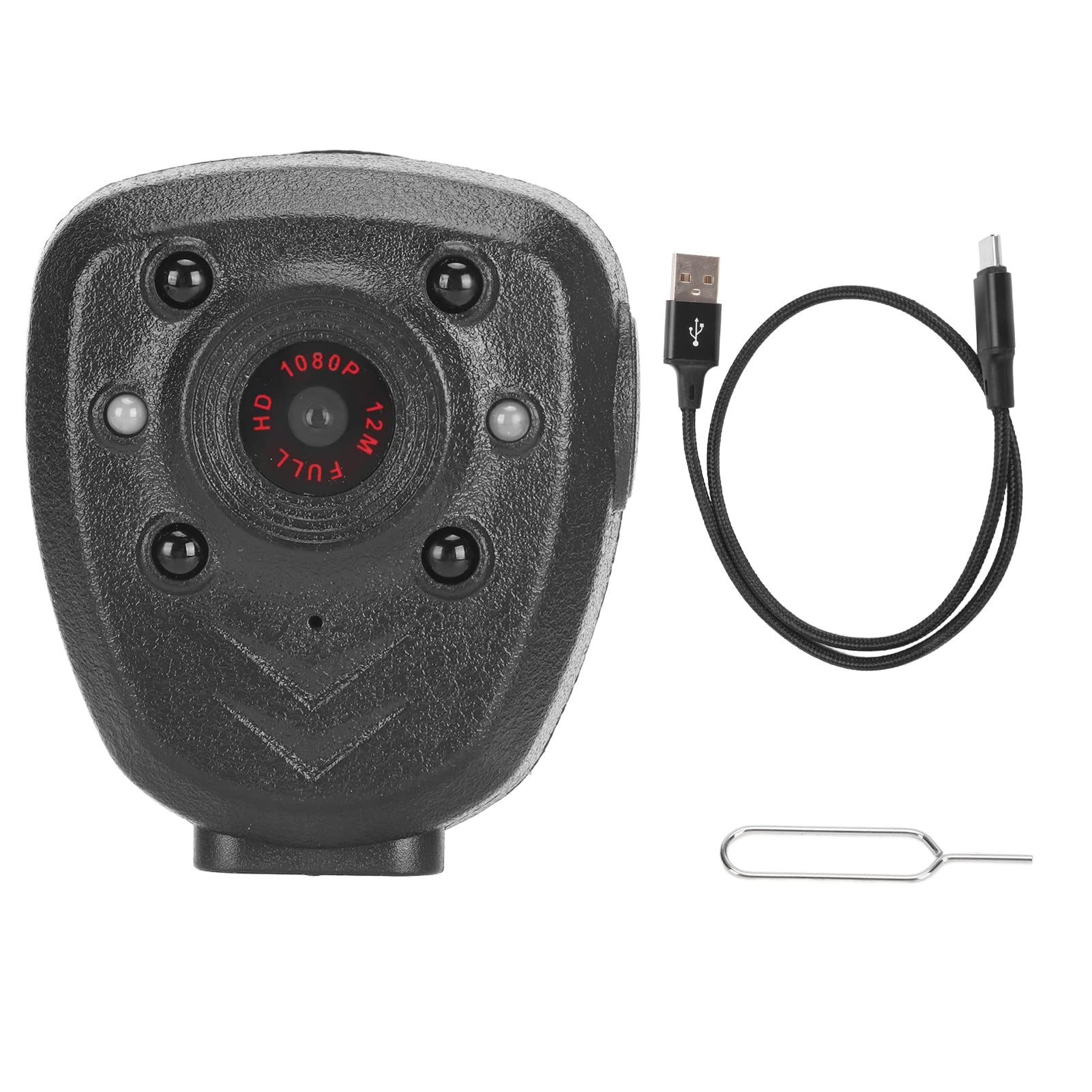 Gearwell 1080P HD Body Camera with Night Vision, 32GB Portable Video Audio Recorder for Conference Meetings, Outdoor Activities & Evidence Collection - Ideal for Security, Law Enforcement & Adventure Recording