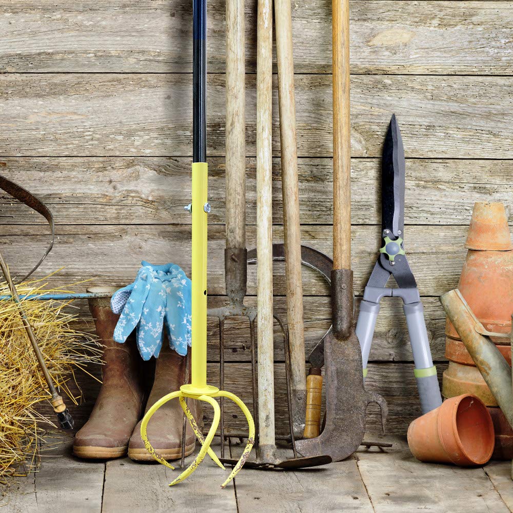 Manual Twist Tiller for Gardening - Steel Garden Claw Hand Cultivator, Lawn Aerator & Soil Loosener for Garden Beds, Plant Boxes & Raised Beds | Perfect for Weeding, Aeration & Soil Preparation