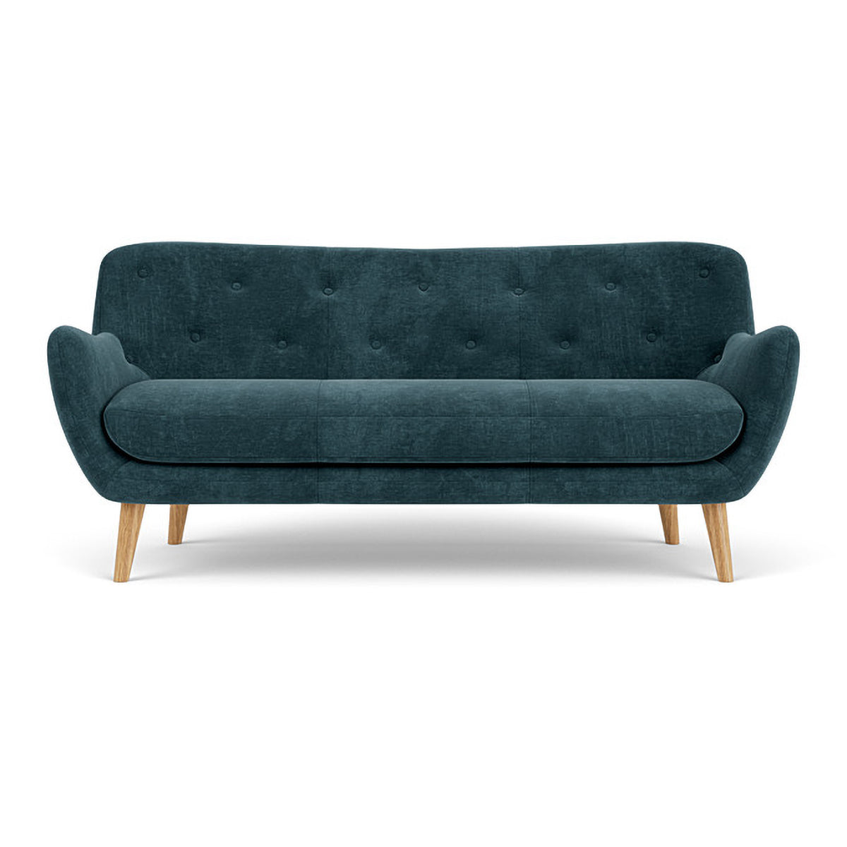 Herman Fabric 3-Seater Sofa - Modern Living Room Couch for Small Spaces, Comfortable Sectional Sofa for Apartment, Dorm & Home Decor | Perfect for Relaxing, Entertaining & Family Gatherings