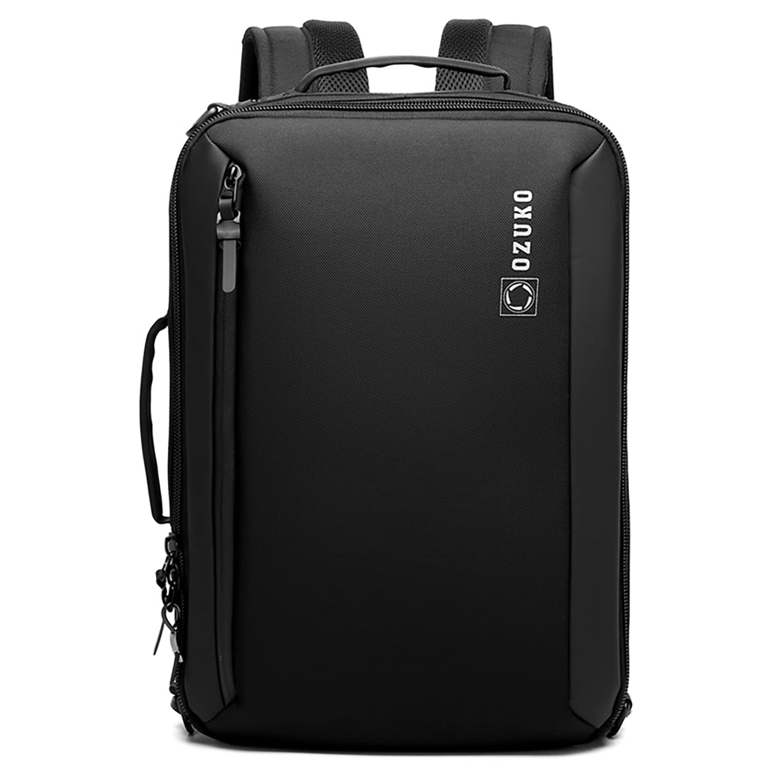 **Durable Laptop Backpack for Men - USB Charging Port, Business Travel & College School Computer Bag - Perfect for Work, Commuting & Daily Use (Black)**