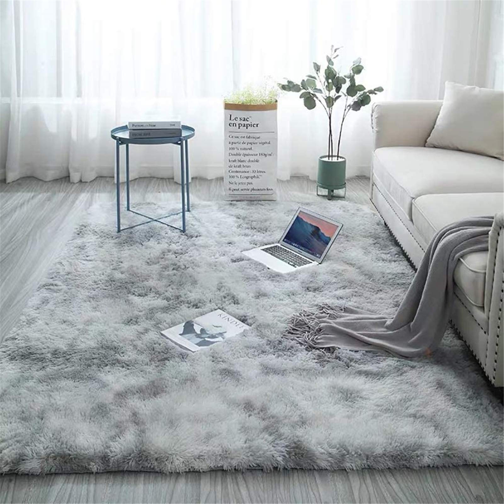 Soft Fluffy Shag Fur Area Rugs - Cozy Plush Fuzzy Abstract Carpet for Bedroom, Living Room, Nursery & Dorm | Kids Friendly Indoor Home Decor Accent Rug - Perfect for Adding Warmth & Style to Floors