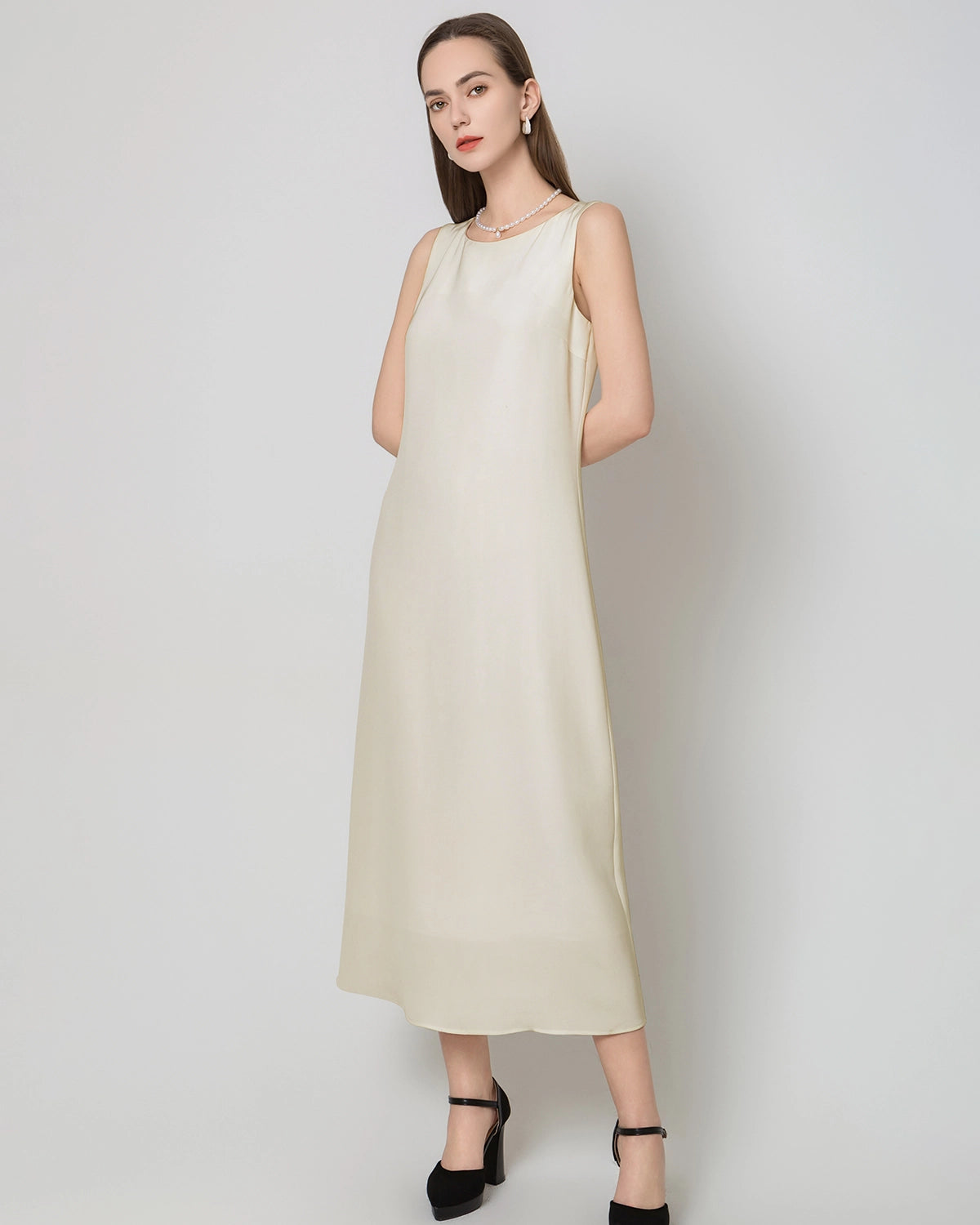 40 Momme Pure Silk Maxi Dress for Women - Elegant & Comfortable Long Dress for Weddings, Parties & Special Occasions
