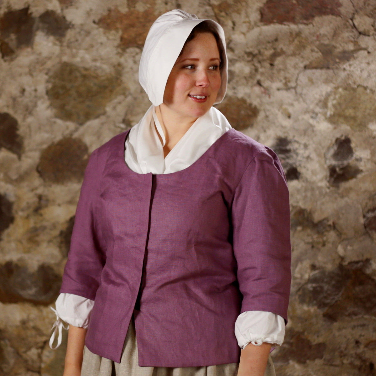 Women's Long Sleeve Linen Blouse - Breathable Solid Color Tops for Work, Office & Casual Wear