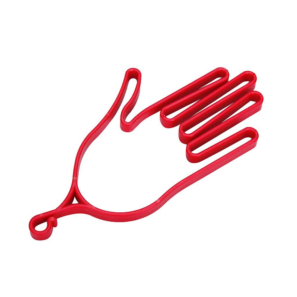 Premium Portable Golf Gloves Stretcher - Durable Glove Holder & Rack for Men & Women - Perfect for Golf Training, Practice & Storage - Outdoor Sports Accessories (Red)