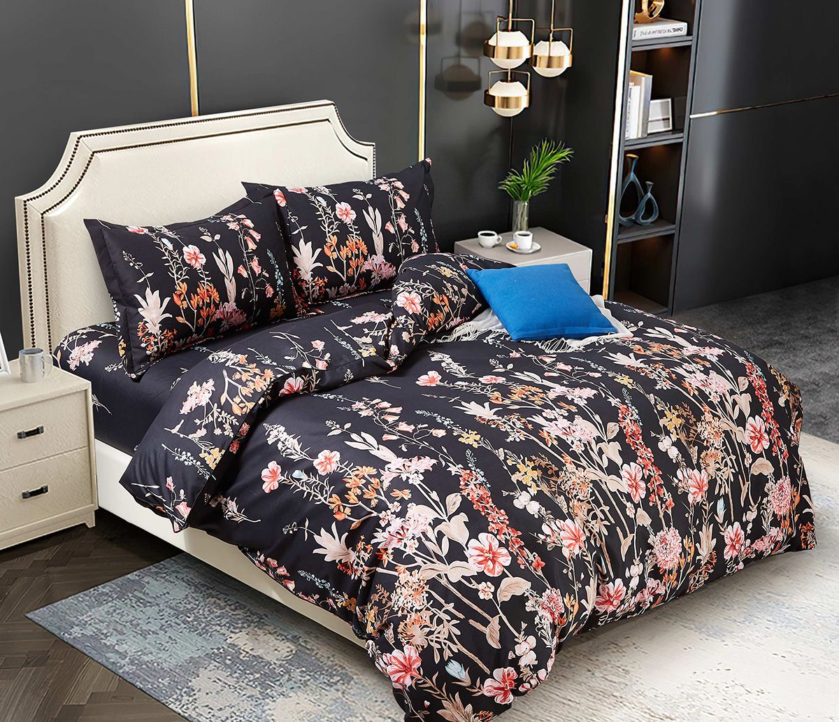 Hayman Queen Size Duvet Cover Set - Soft & Breathable Bedding Set with Zipper Closure - Perfect for Master Bedroom, Guest Room & Hotel Use