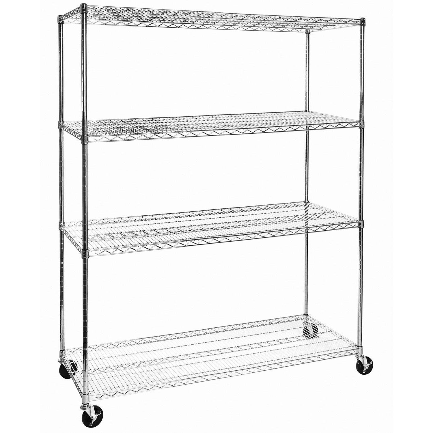 UltraDurable® 4 Tier NSF Certified Steel Shelving Unit - Heavy Duty Storage Rack for Garage, Warehouse & Commercial Use