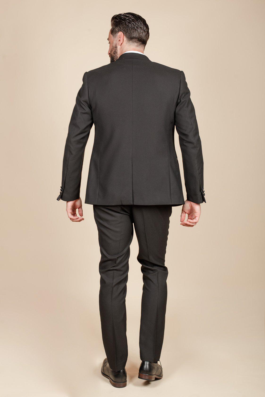 Dalton Black Tuxedo Suit for Men - Formal Wedding & Prom Attire - Inspired by Coronation Street's Dylan Wilson (Liam McCheyne)