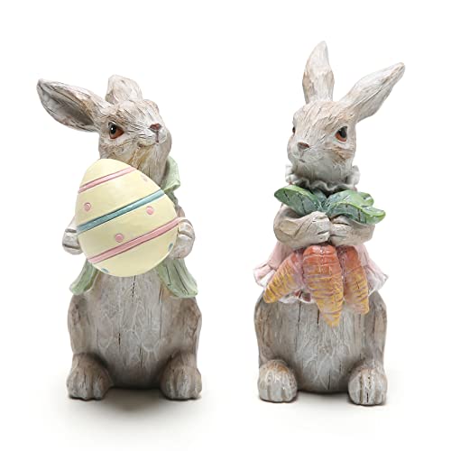 Easter Gray Rabbit 2pcs